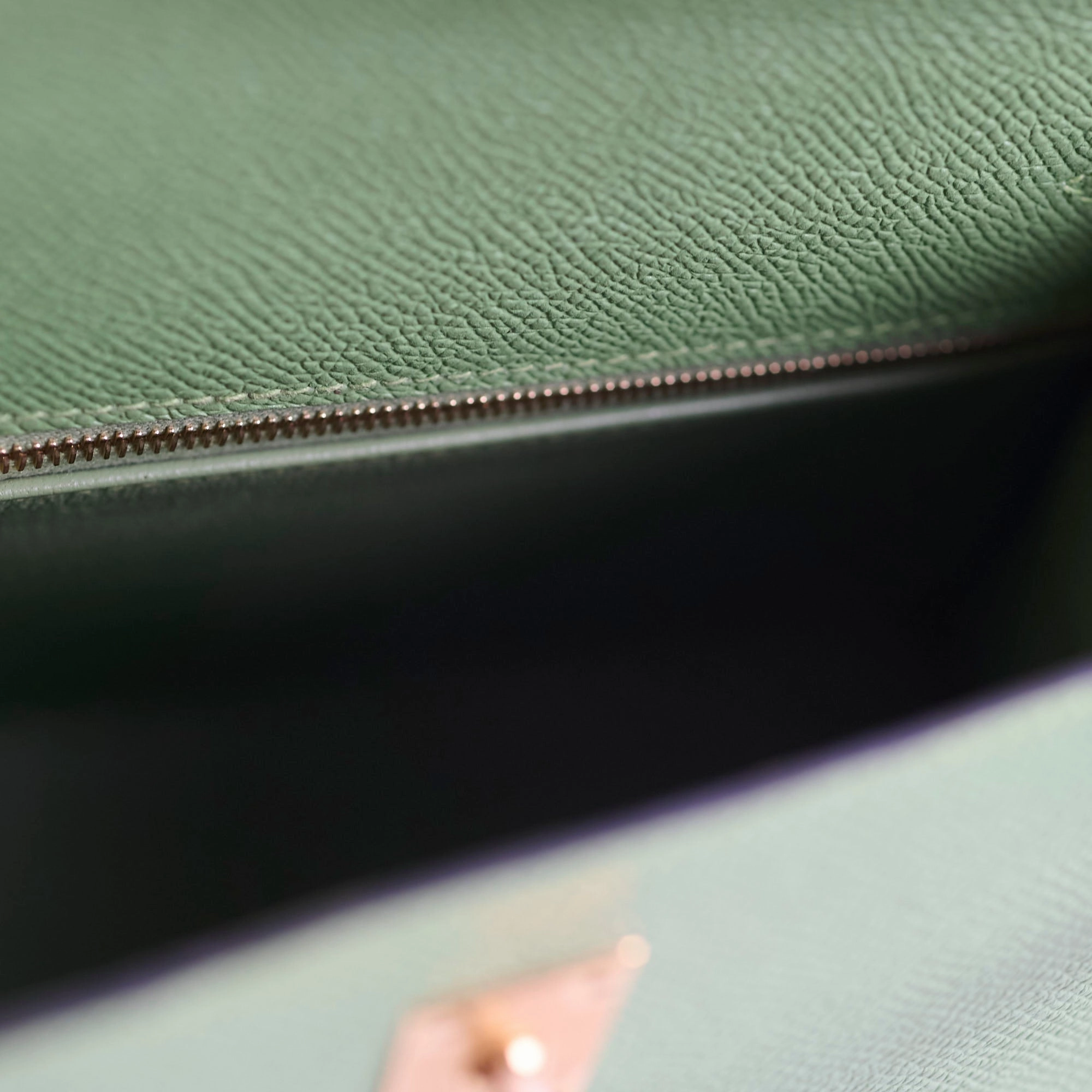 Hermes Kelly 25 Epsom Vert Criquet D Stamp 2019