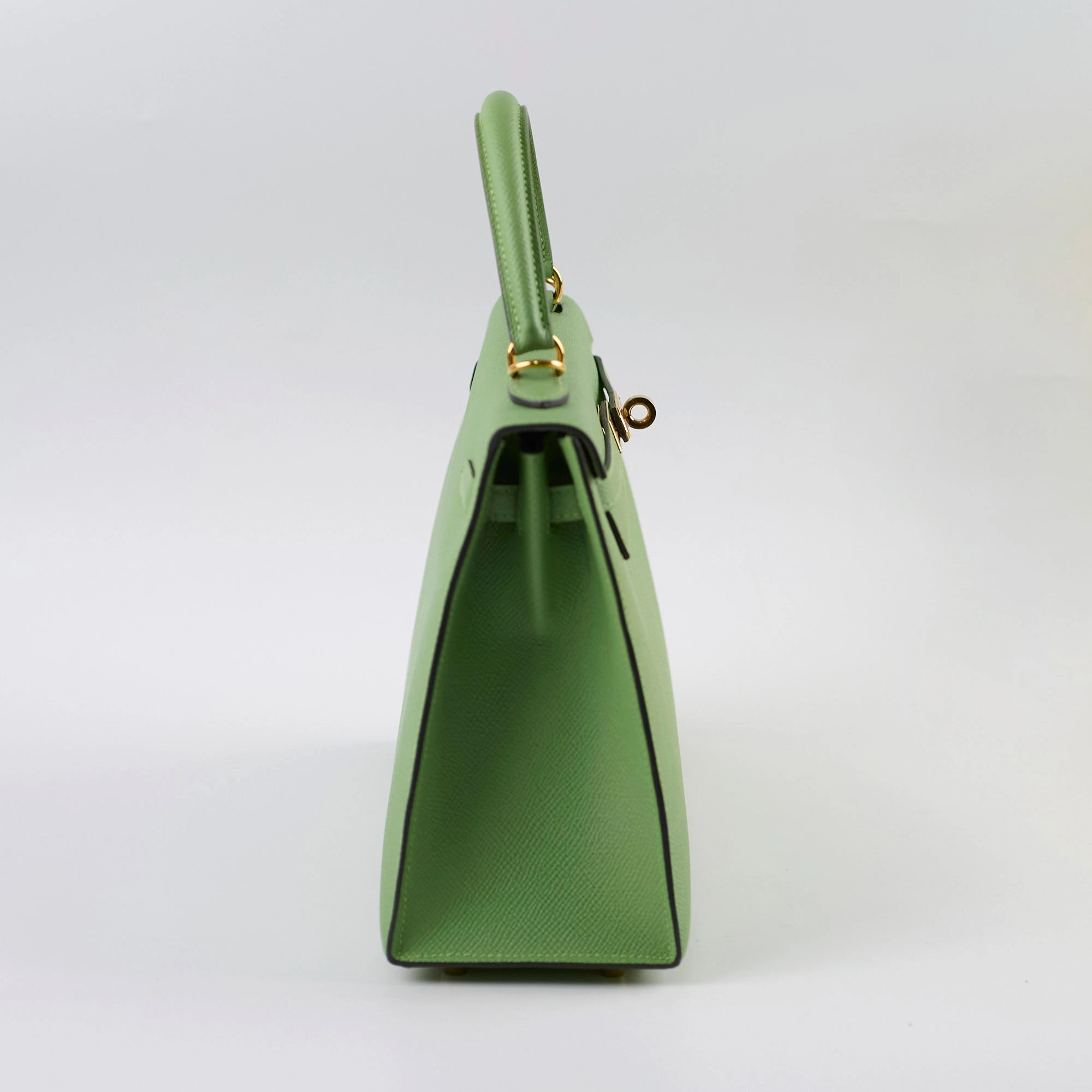 Hermes Kelly 25 Epsom Vert Criquet D Stamp 2019