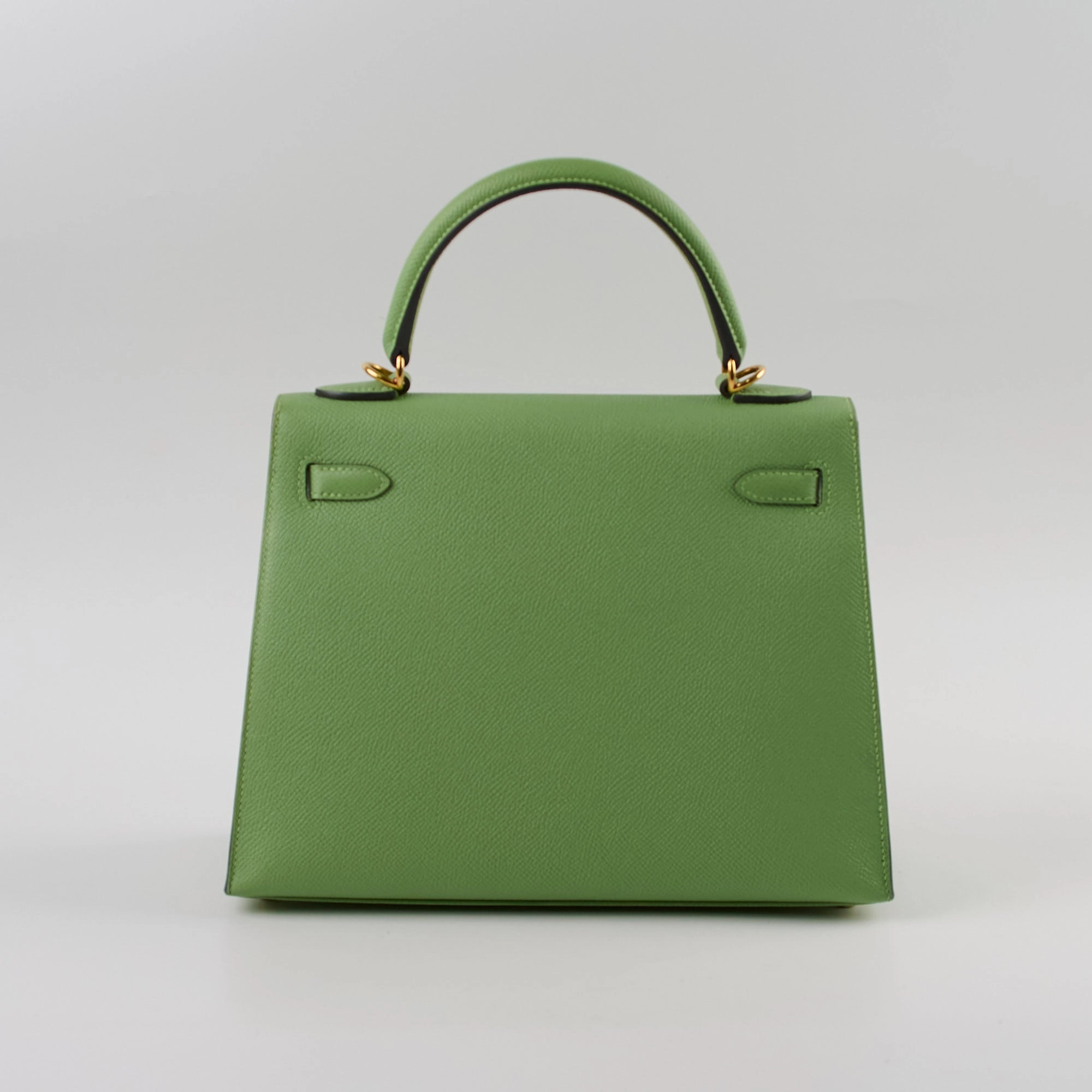 Hermes Kelly 25 Epsom Vert Criquet D Stamp 2019