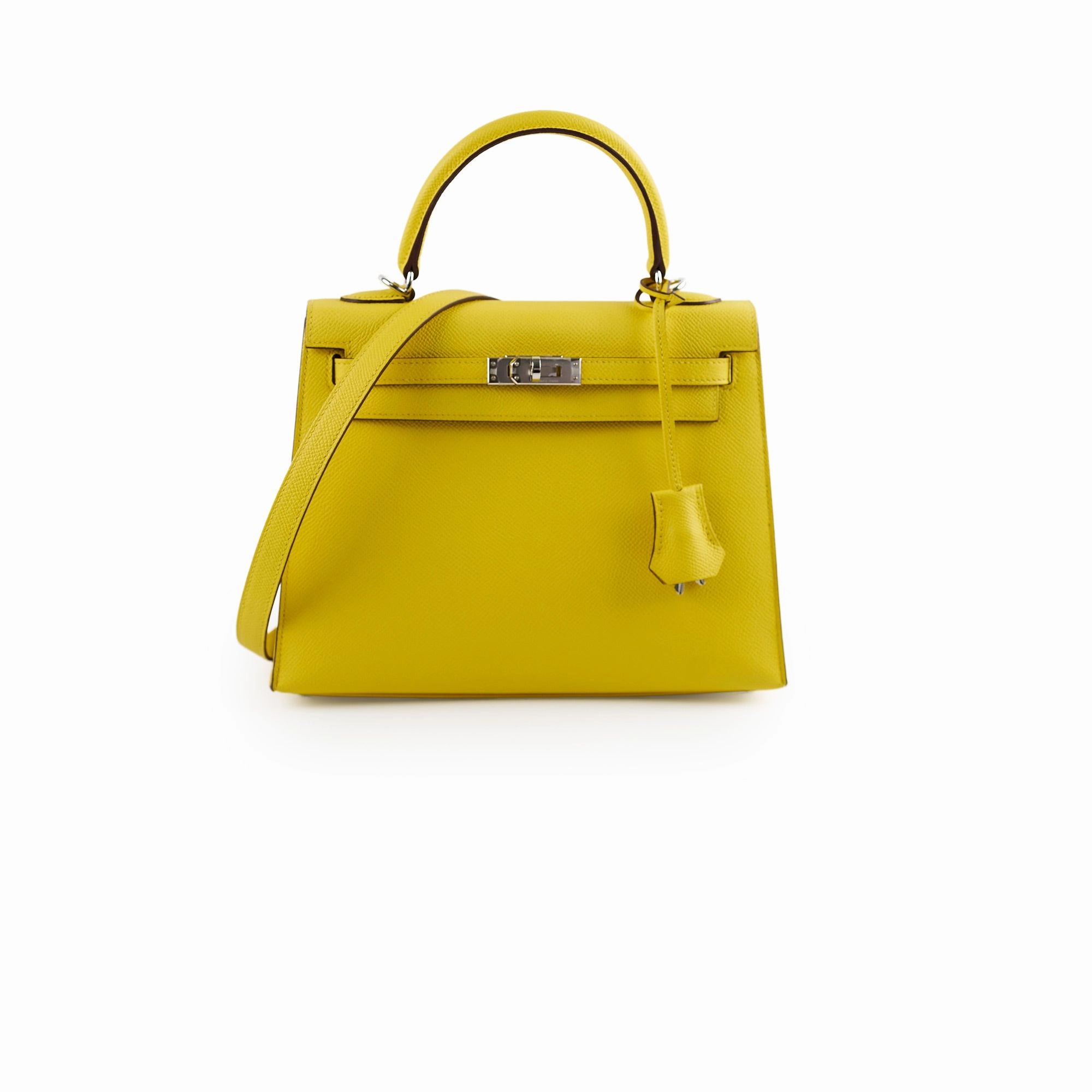 Hermes Kelly 25 Jaune De Naple Espom Sellier 2024