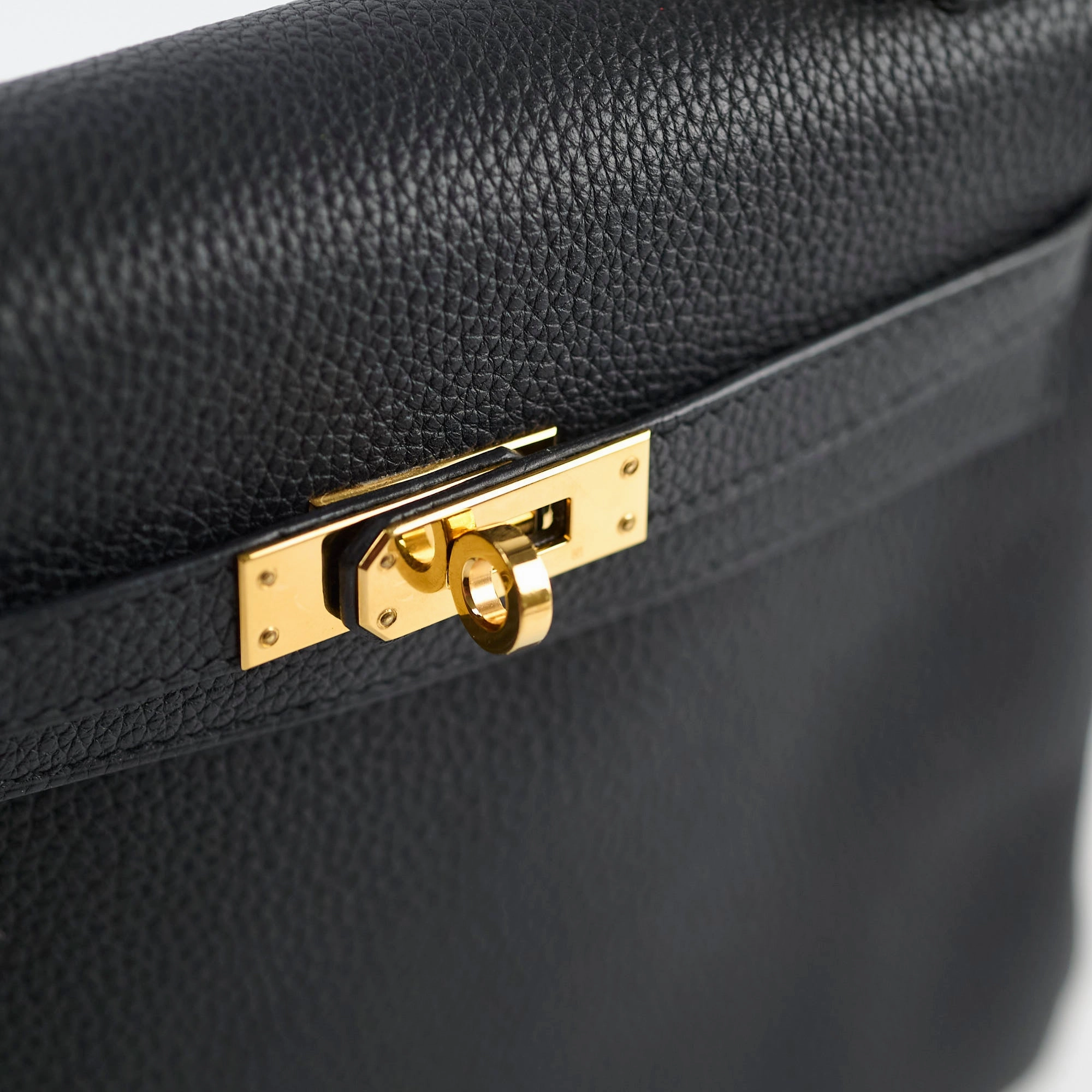 Hermes Kelly 25 Togo GHW Noir D Stamp