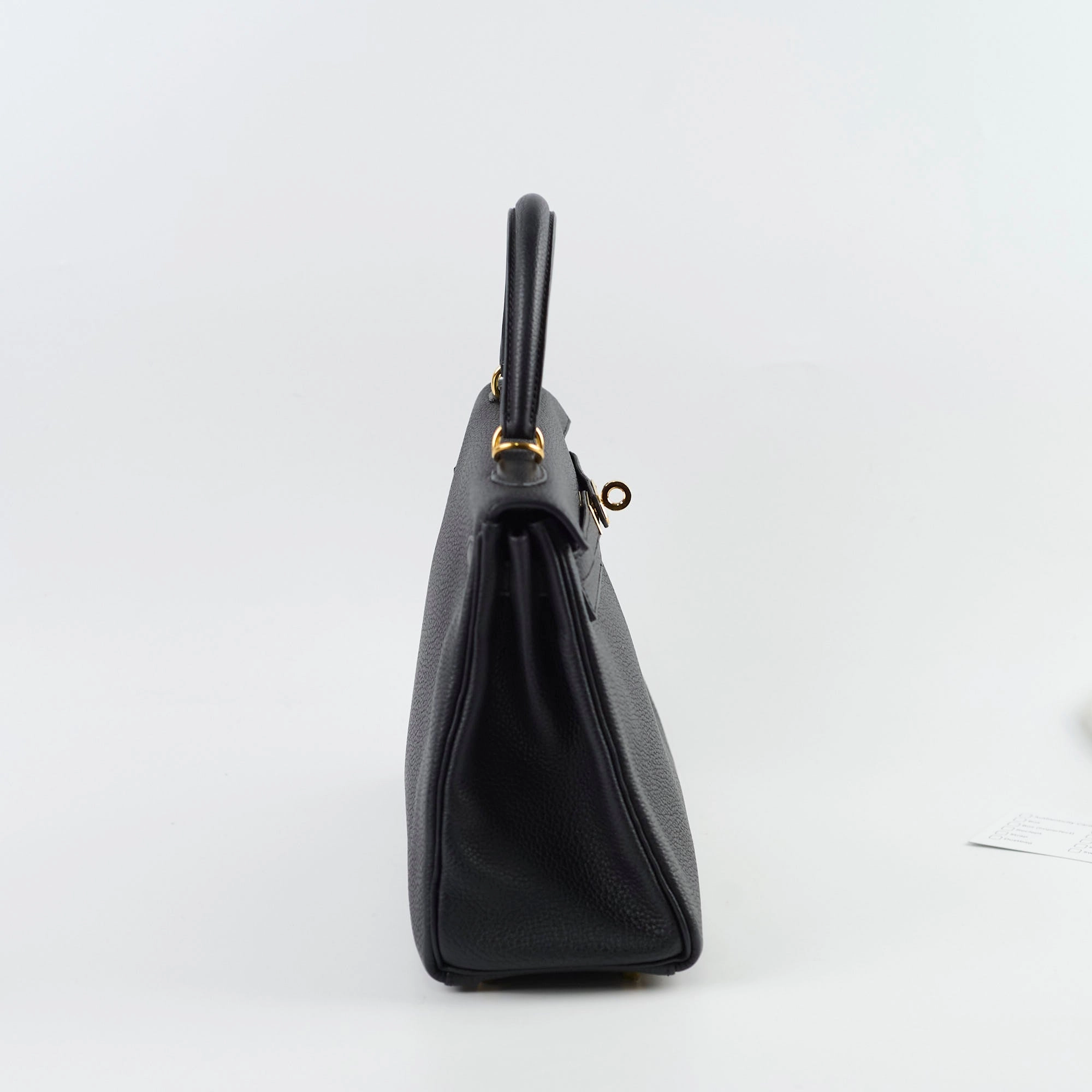 Hermes Kelly 25 Togo GHW Noir D Stamp