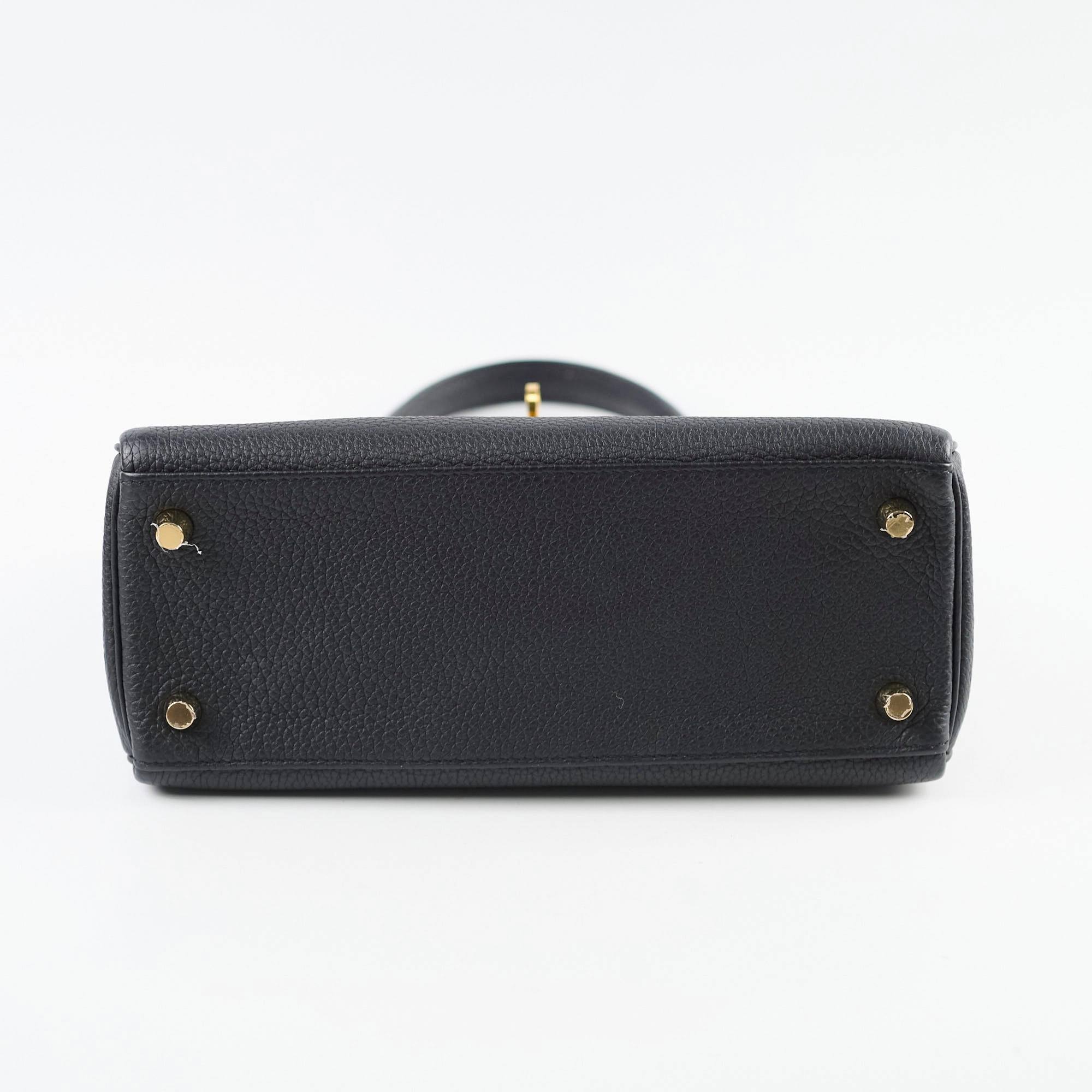 Hermes Kelly 25 Togo GHW Noir D Stamp