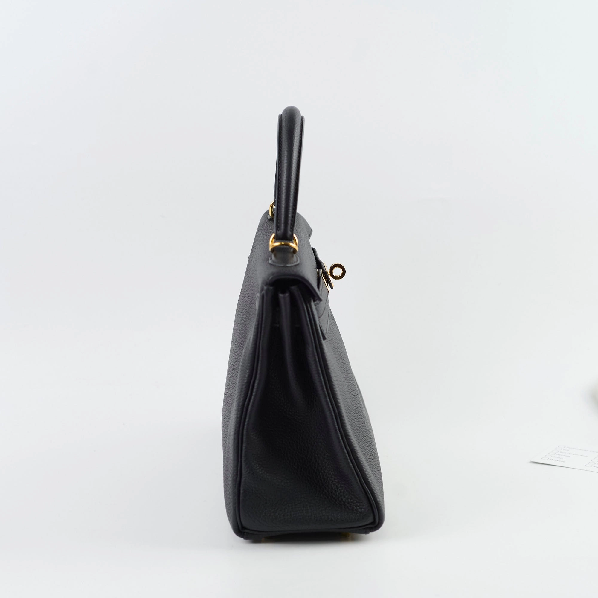 Hermes Kelly 25 Togo GHW Noir D Stamp