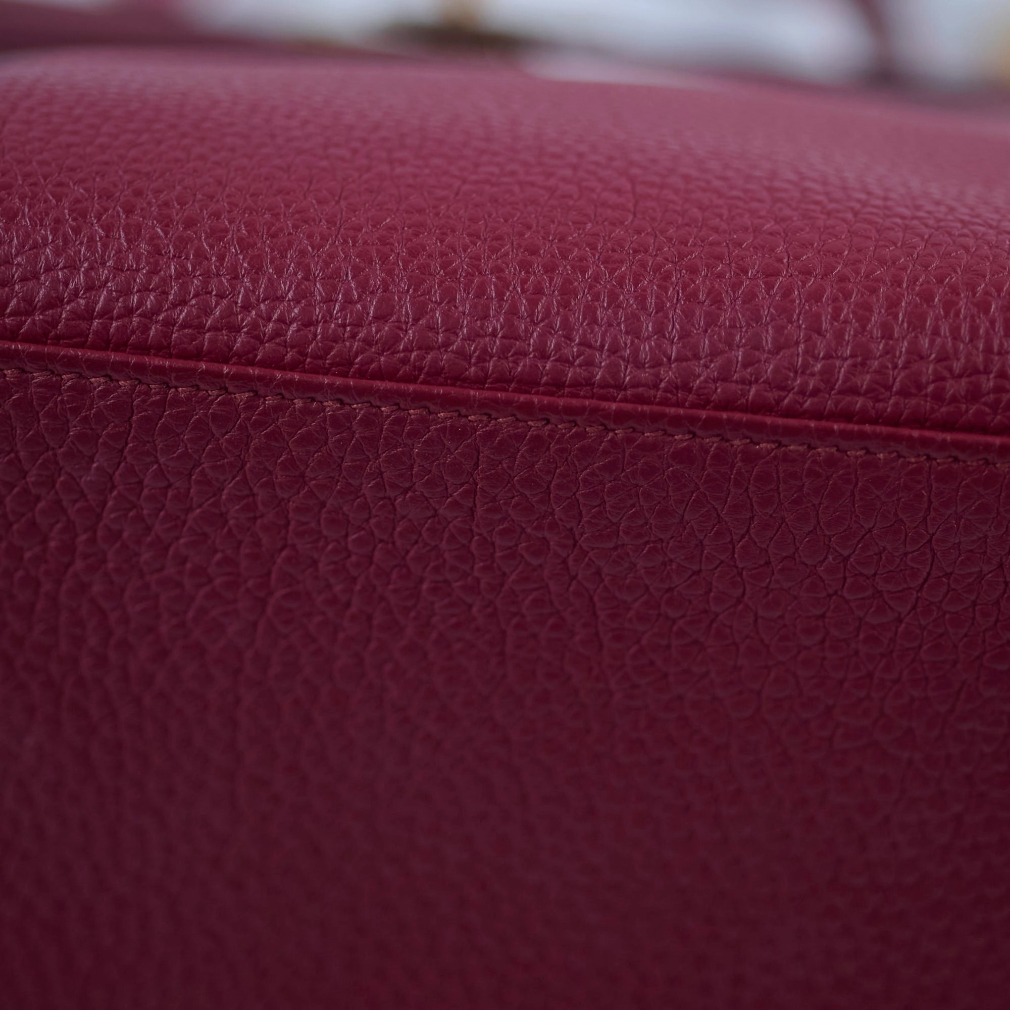 Hermes Kelly 25 Togo Rouge Grenat C Stamp 2018