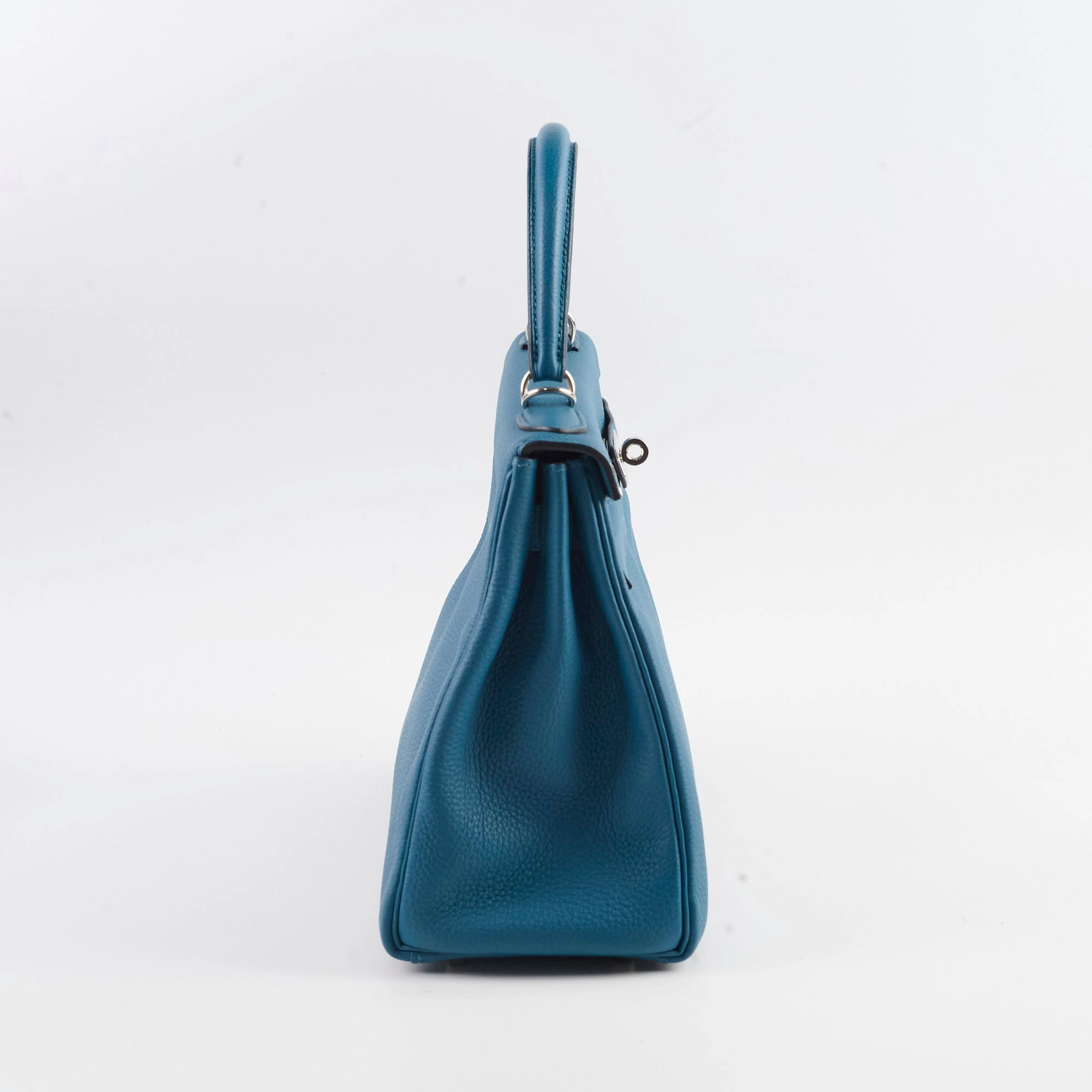 Hermes Kelly 28 blue T Stamp