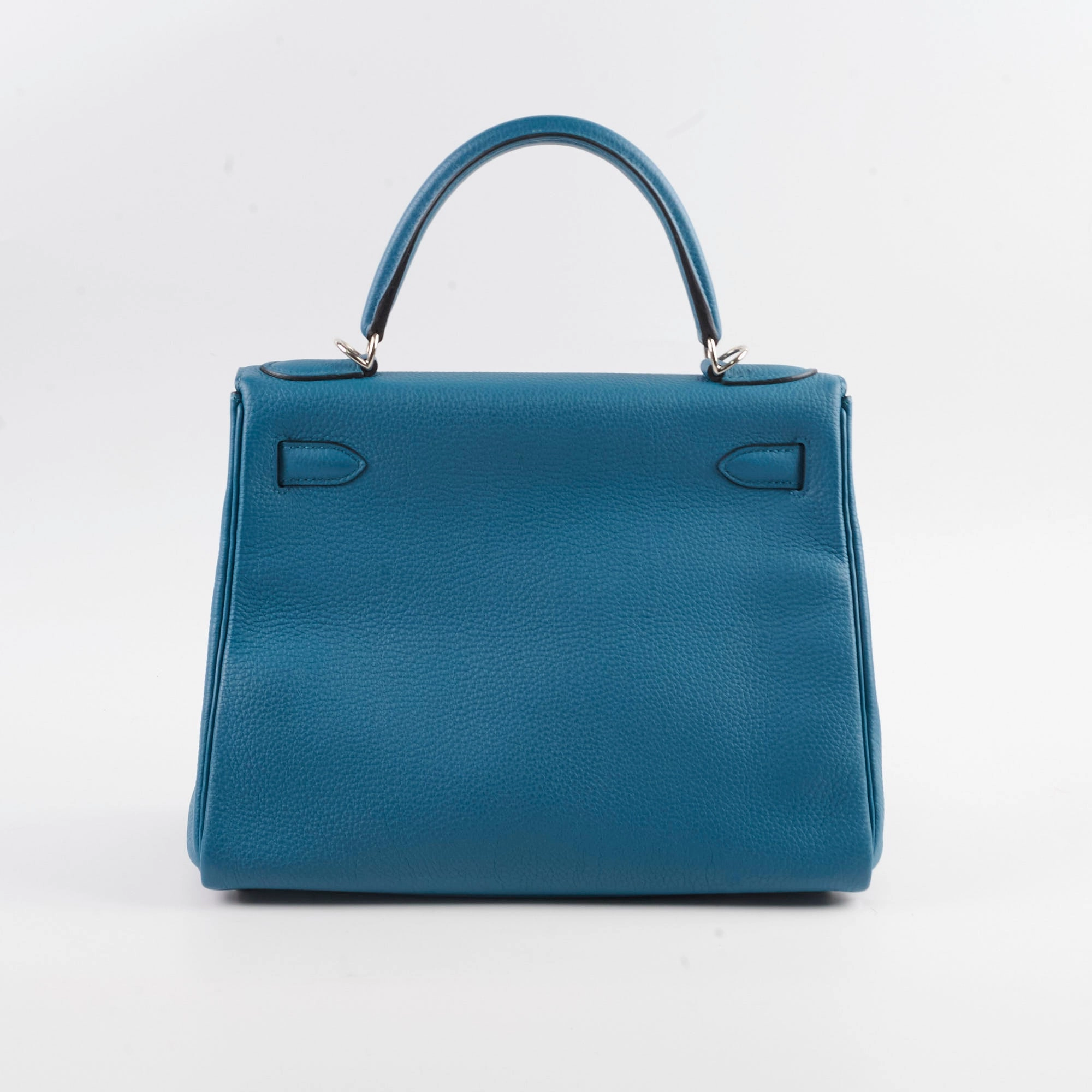 Hermes Kelly 28 blue T Stamp