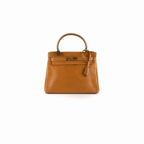 Hermes Kelly 28 Epsom Gold Bag - K Circle Stamp
