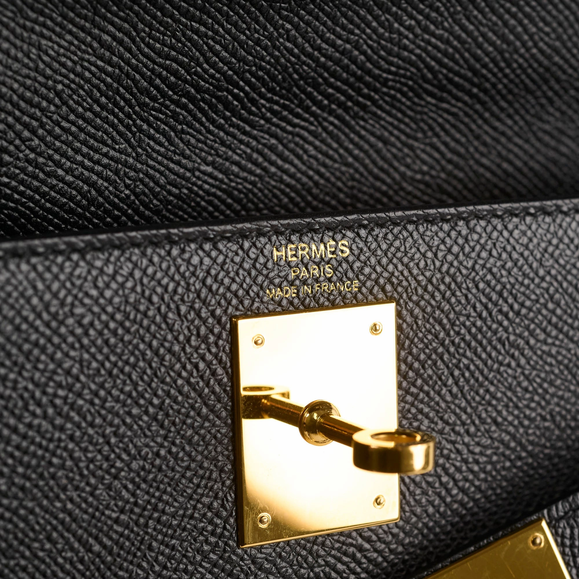 Hermes Kelly 28 Epsom Noir X Stamp 2016