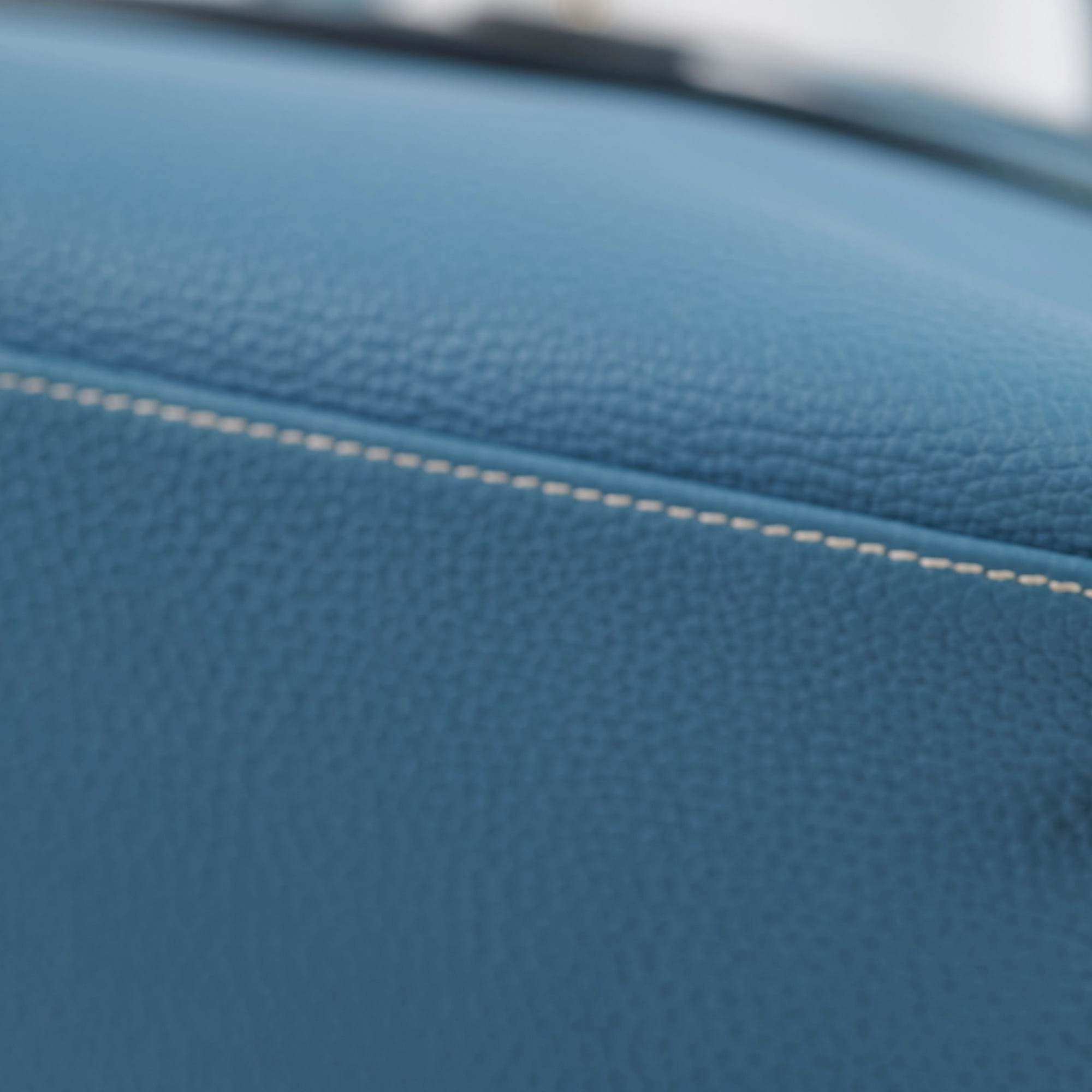 Hermes Kelly 28 Togo Leather Blue Jeans - G square (2003)