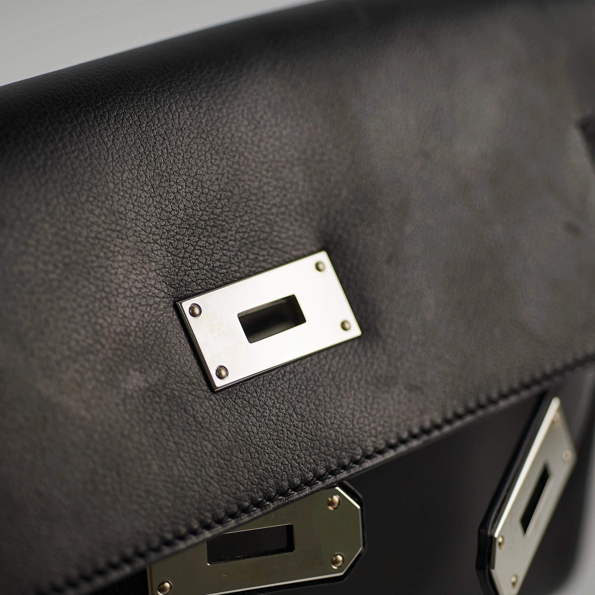 Hermes Kelly Messenger PM Bag Black