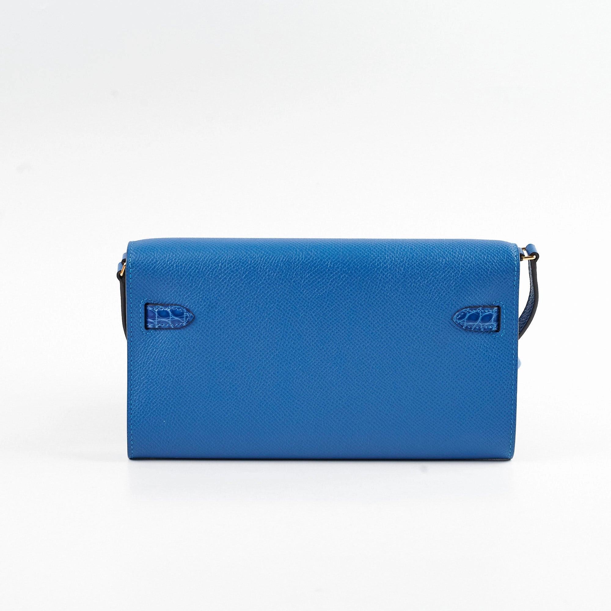 Hermes Kelly To Go Epsom/Alligator Mykonos/Bleu Zellige 2021