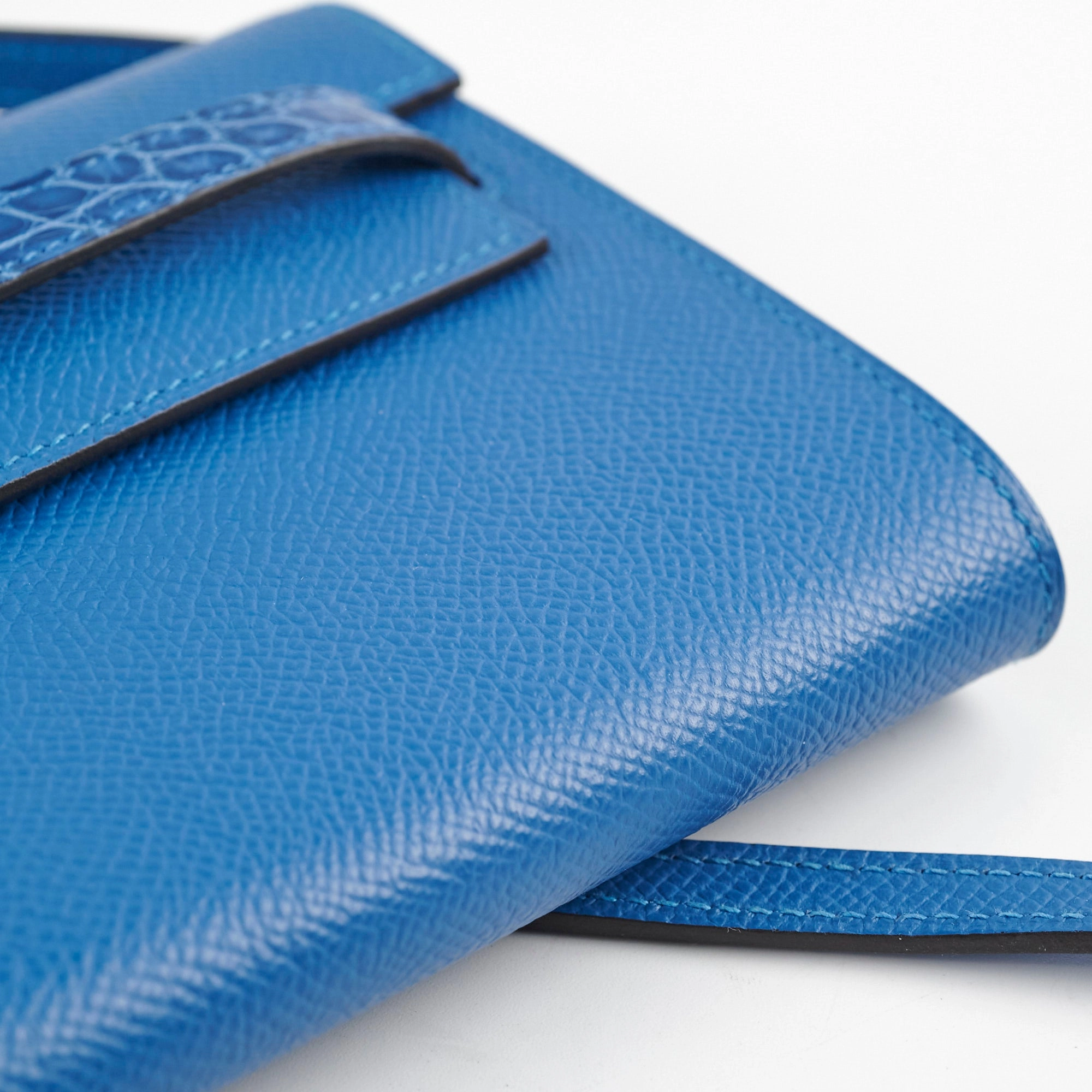 Hermes Kelly To Go Epsom/Alligator Mykonos/Bleu Zellige 2021