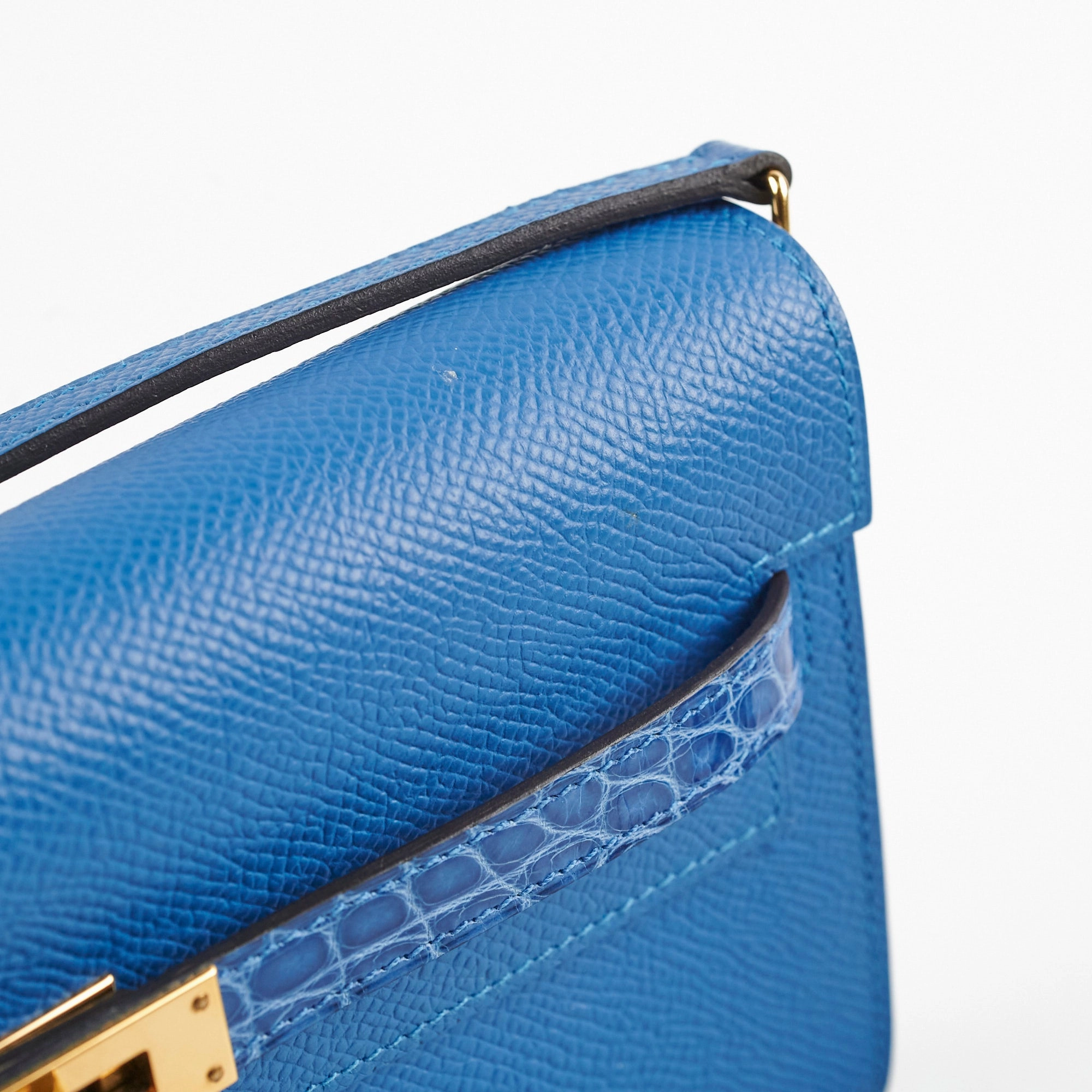 Hermes Kelly To Go Epsom/Alligator Mykonos/Bleu Zellige 2021