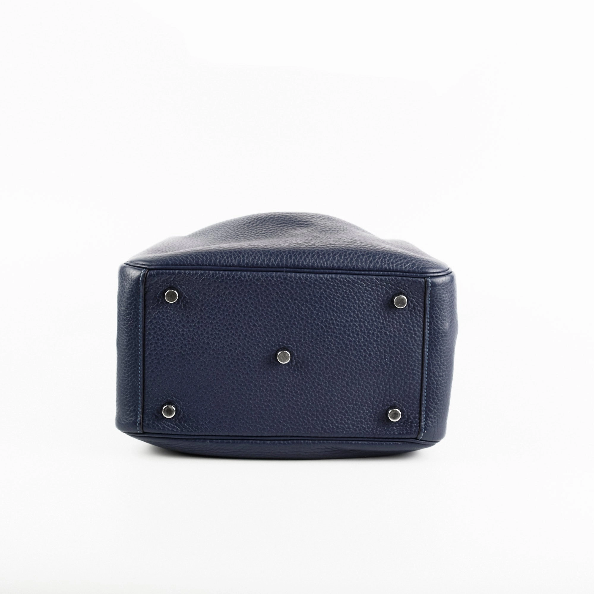 Hermes Lindy 26 Bleu Sapphire Clemence - Stamp Q Square