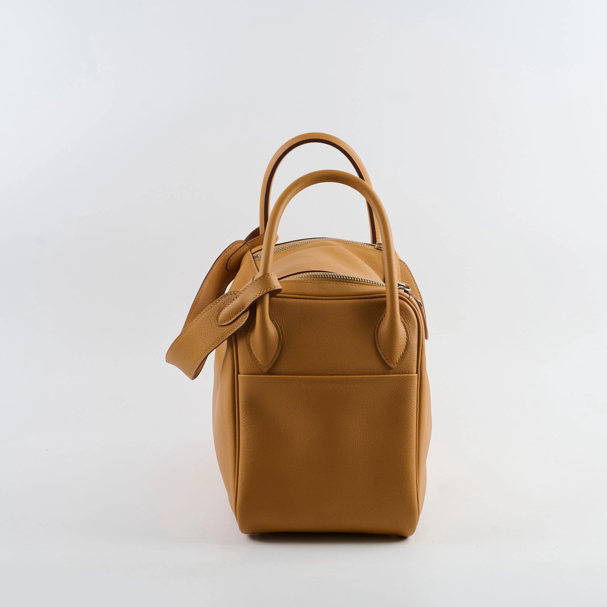 Hermes Lindy 30 Caramel Evercolor T Stamp