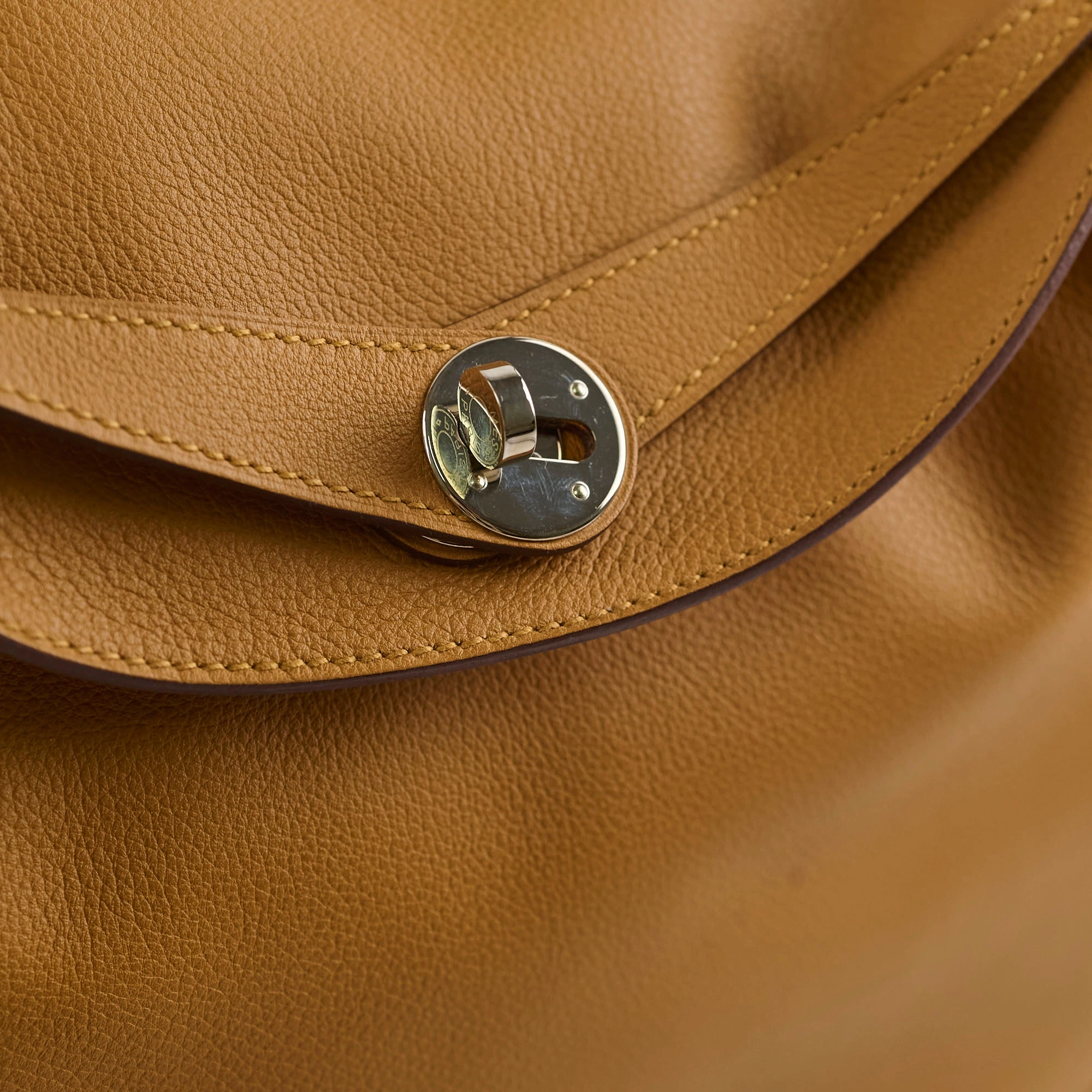 Hermes Lindy 30 Caramel Evercolor T Stamp