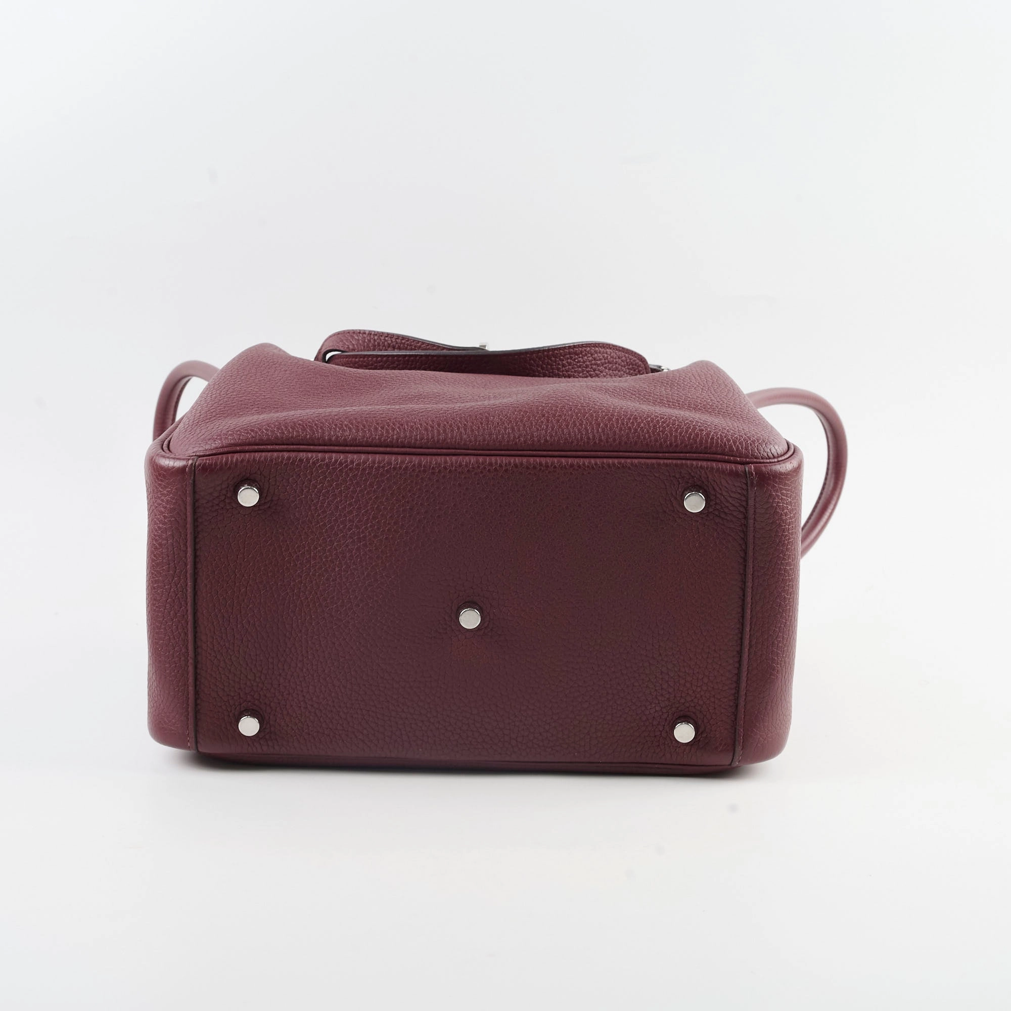 Hermes Lindy 30 Prune Clemence A stamp