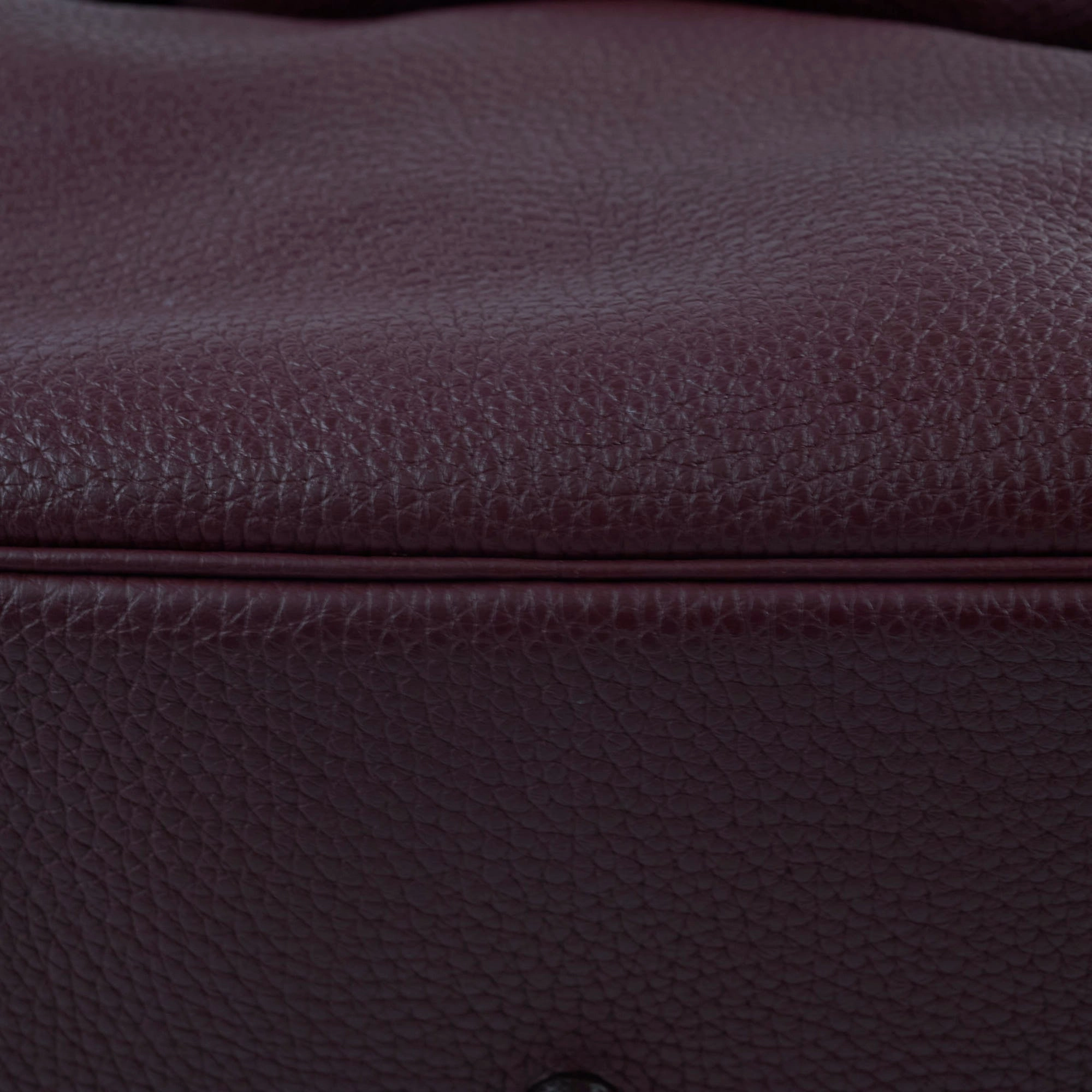 Hermes Lindy 30 Prune Clemence A stamp