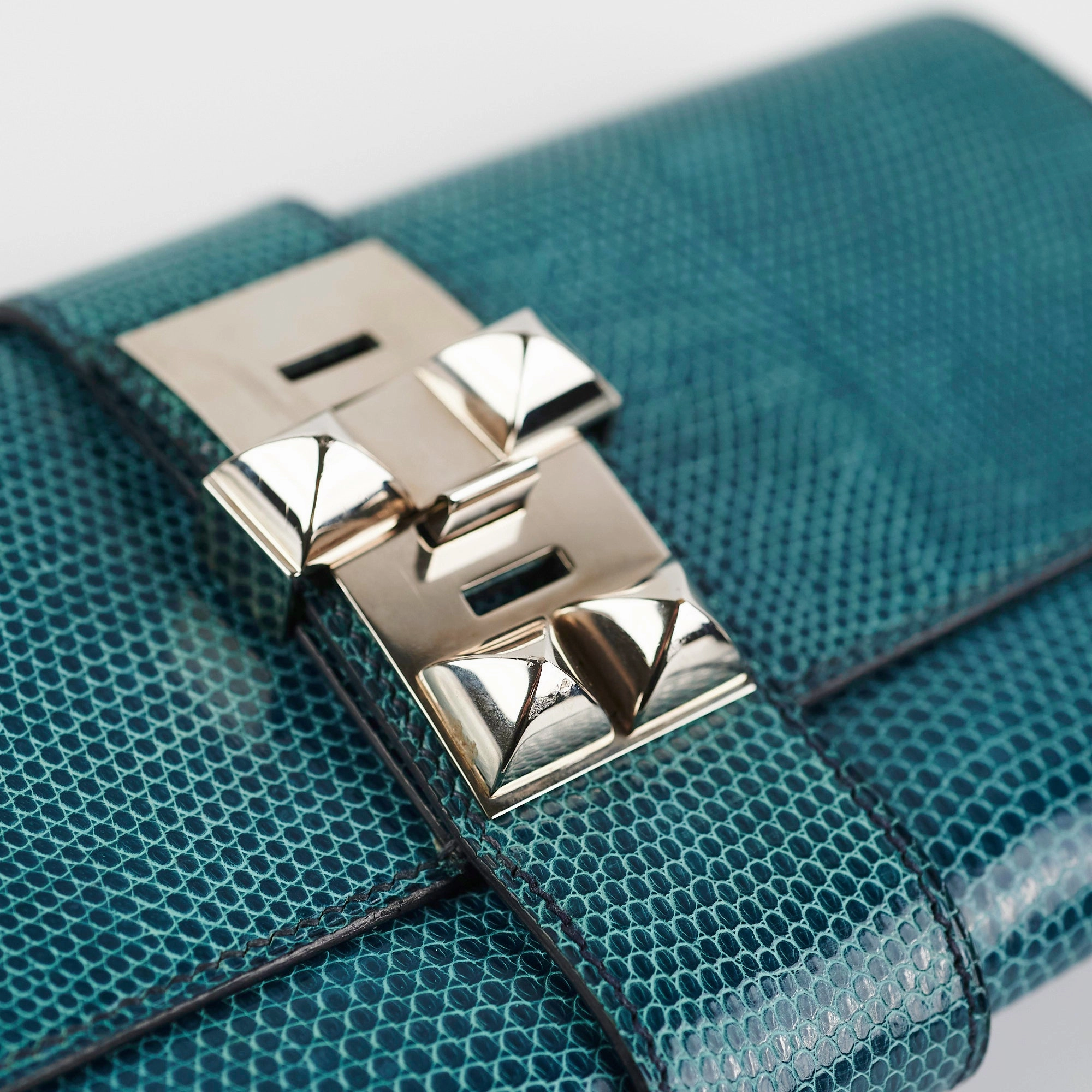 Hermes Medor Lizard Clutch - R Stamp 2014