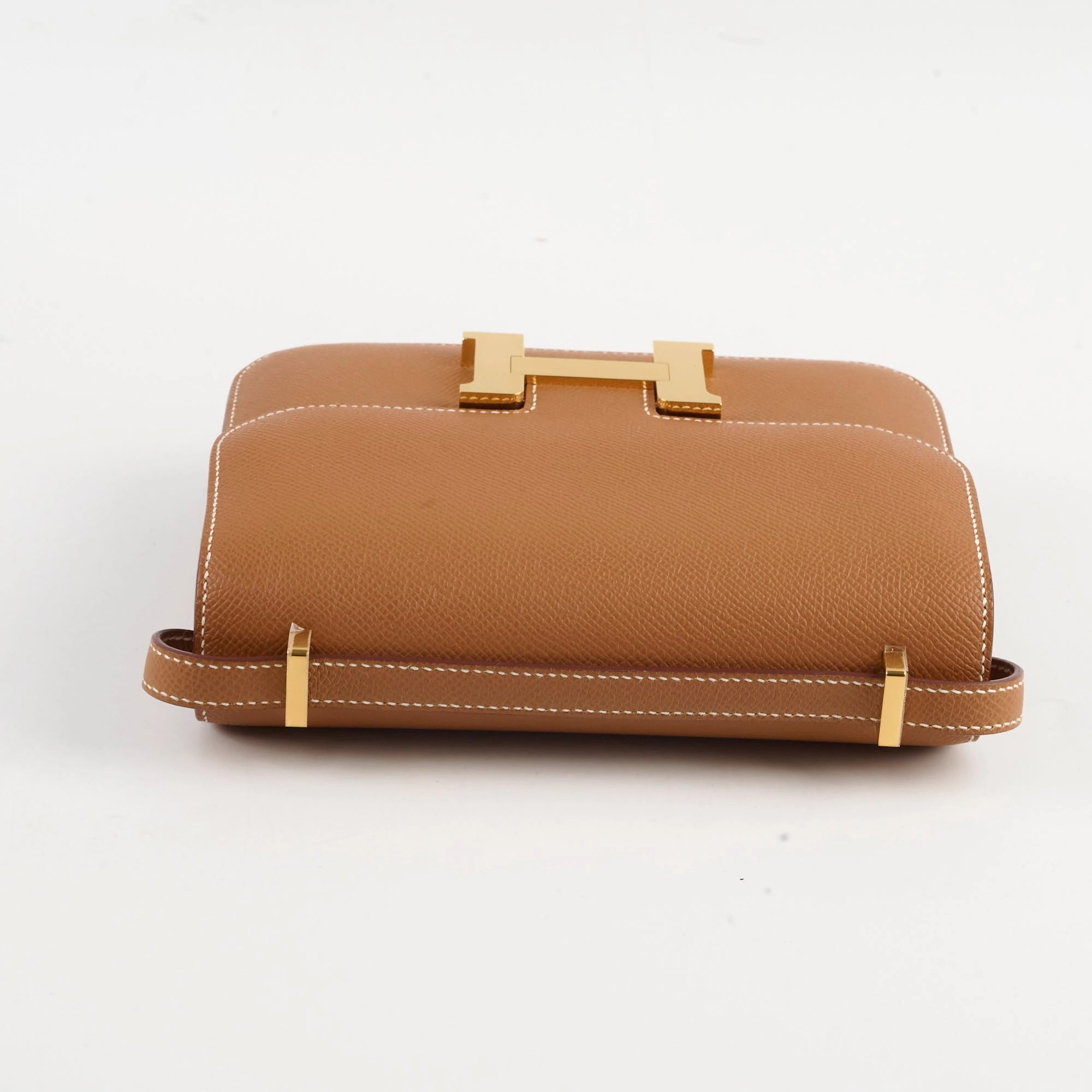 Hermes Mini Constance 18 Gold Epsom B Stamp