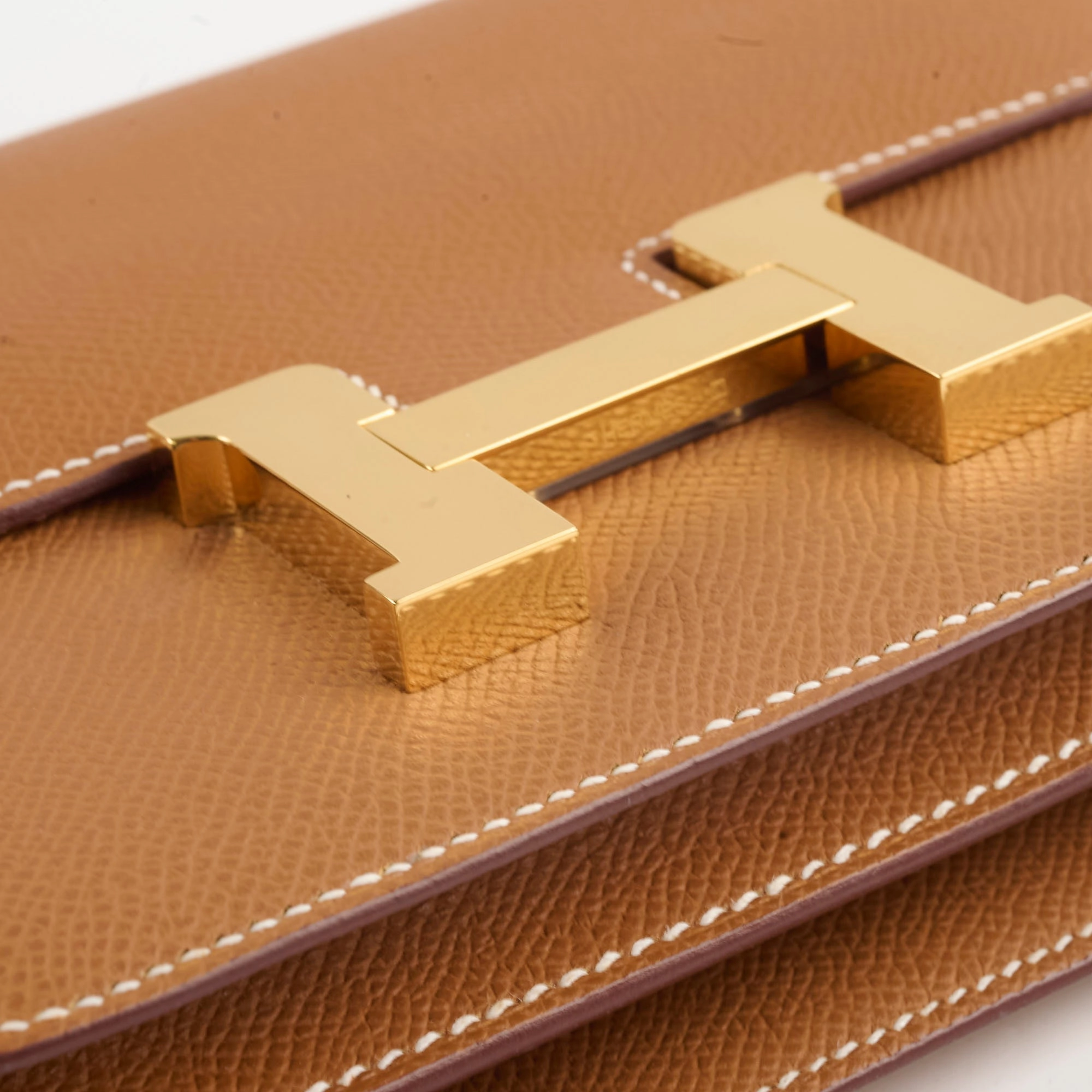 Hermes Mini Constance 18 Gold Epsom B Stamp