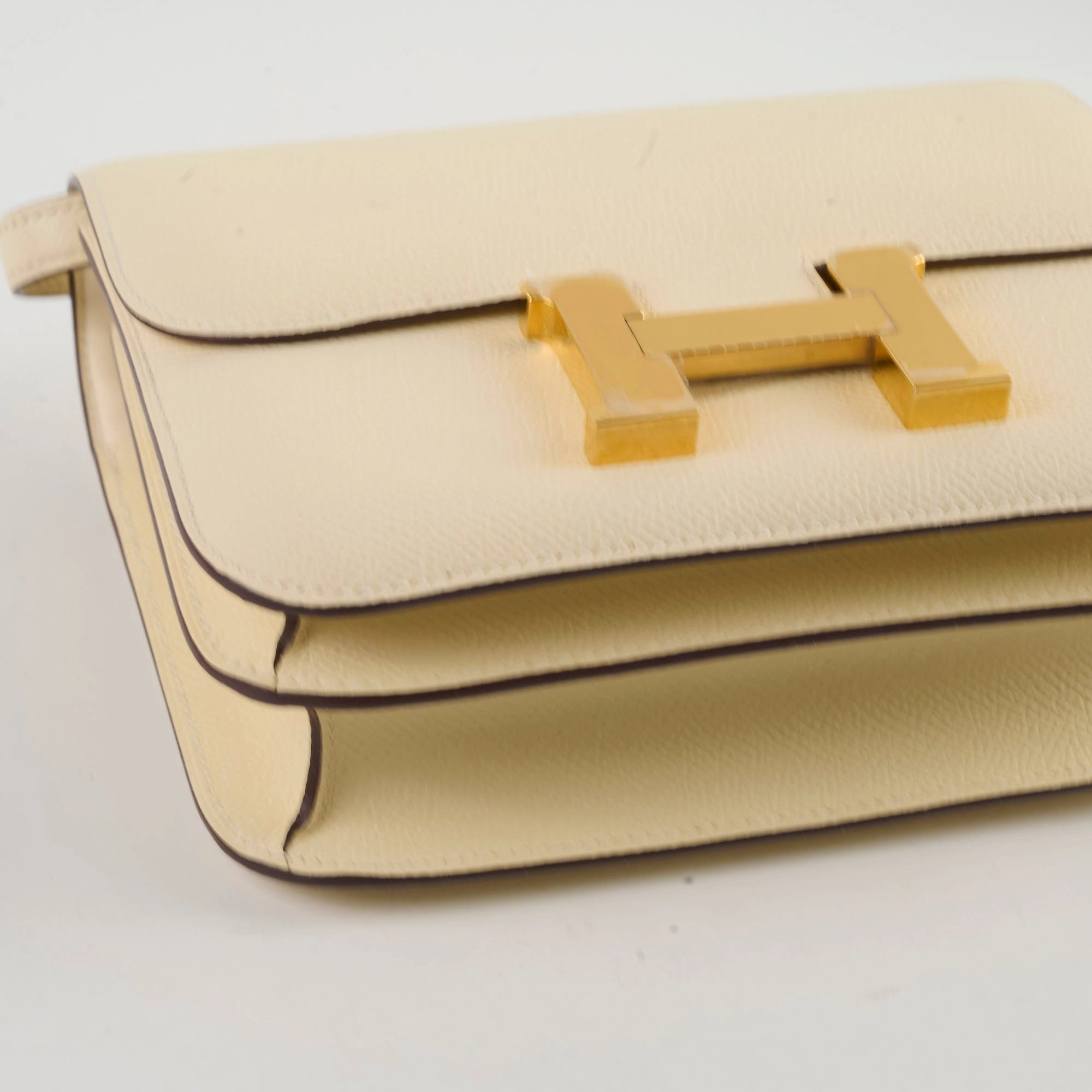 Hermes Mini Constance 18 Nata Epsom U Stamp 2022