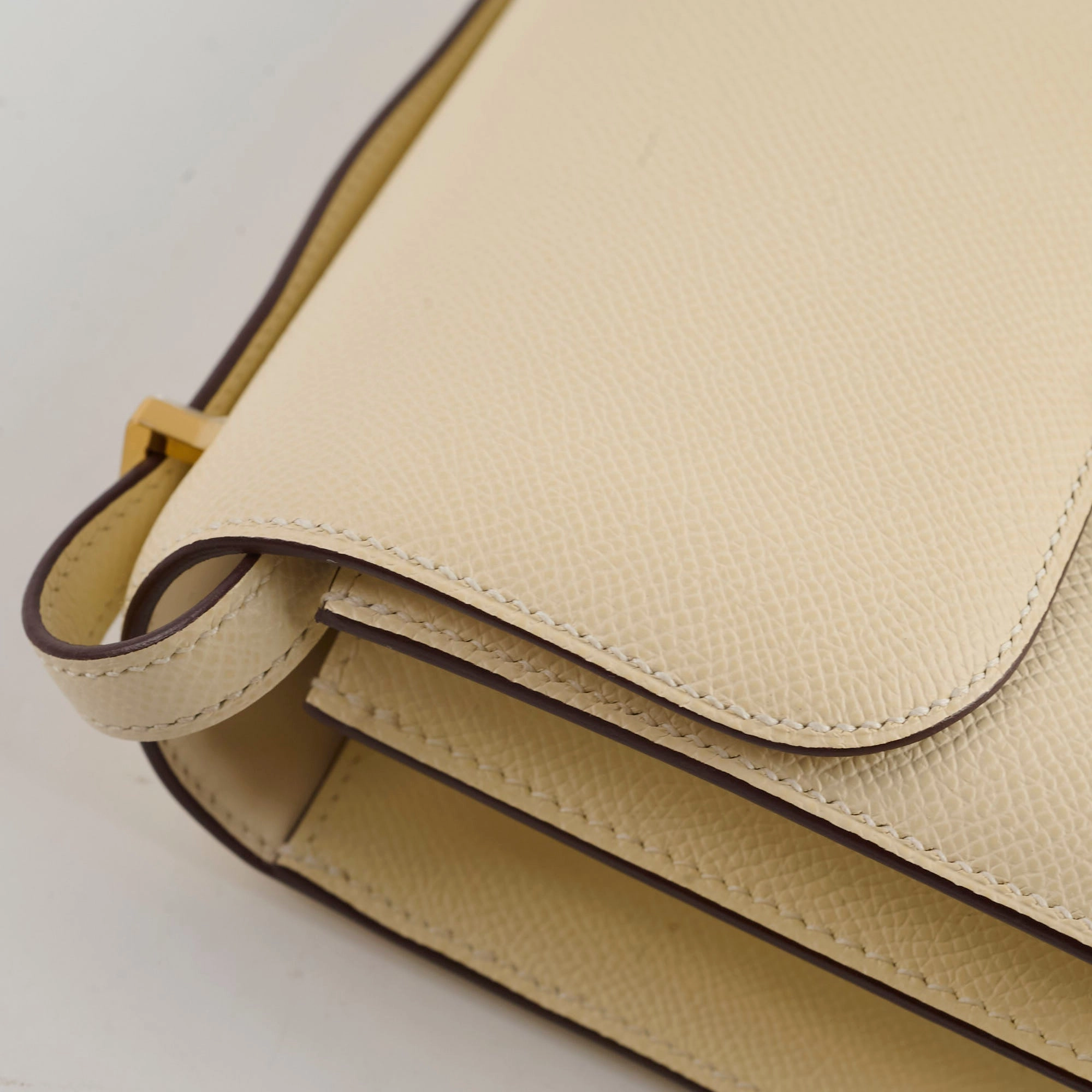 Hermes Mini Constance 18 Nata Epsom U Stamp 2022
