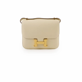 Hermes Mini Constance 18 Nata Epsom U Stamp 2022