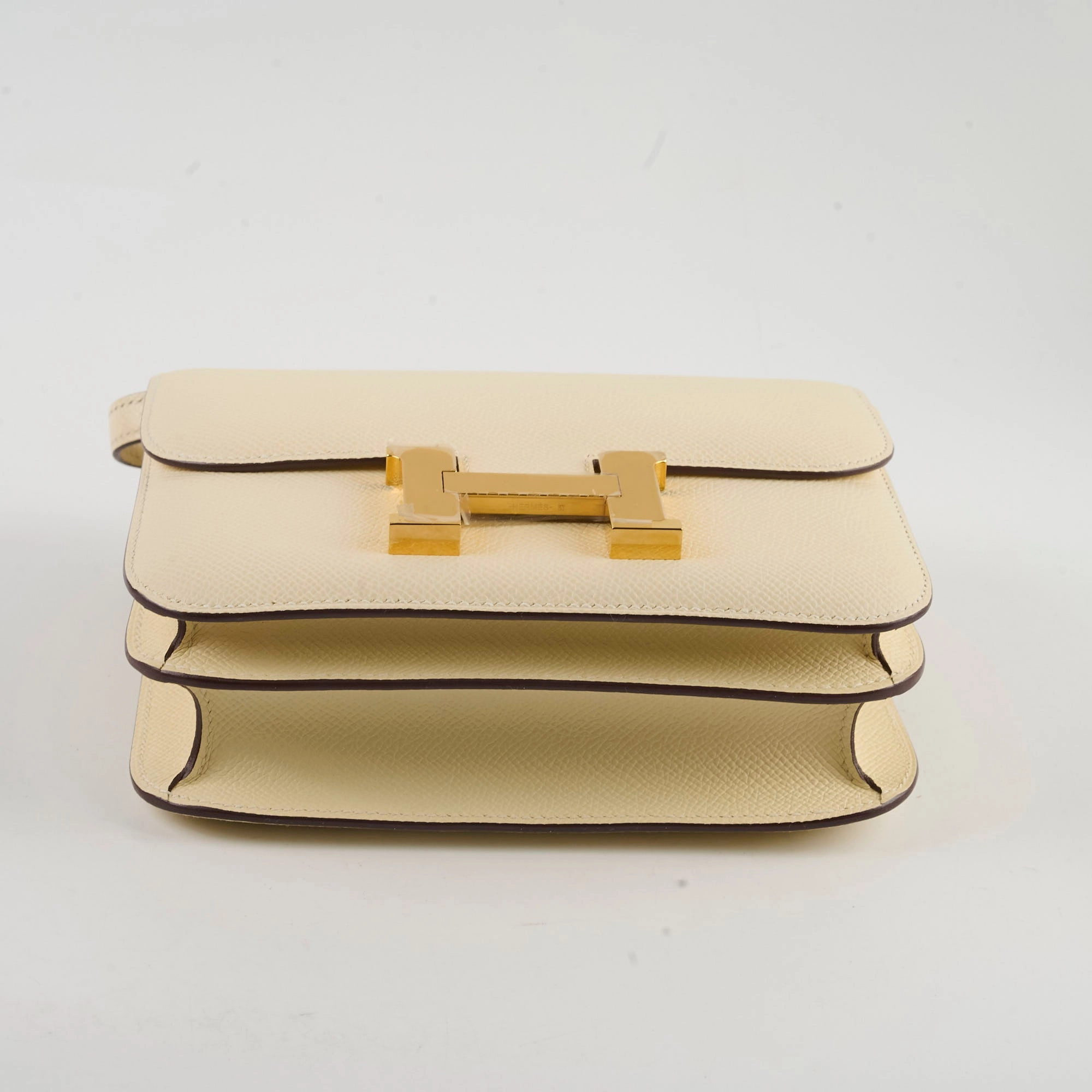 Hermes Mini Constance 18 Nata Epsom U Stamp 2022