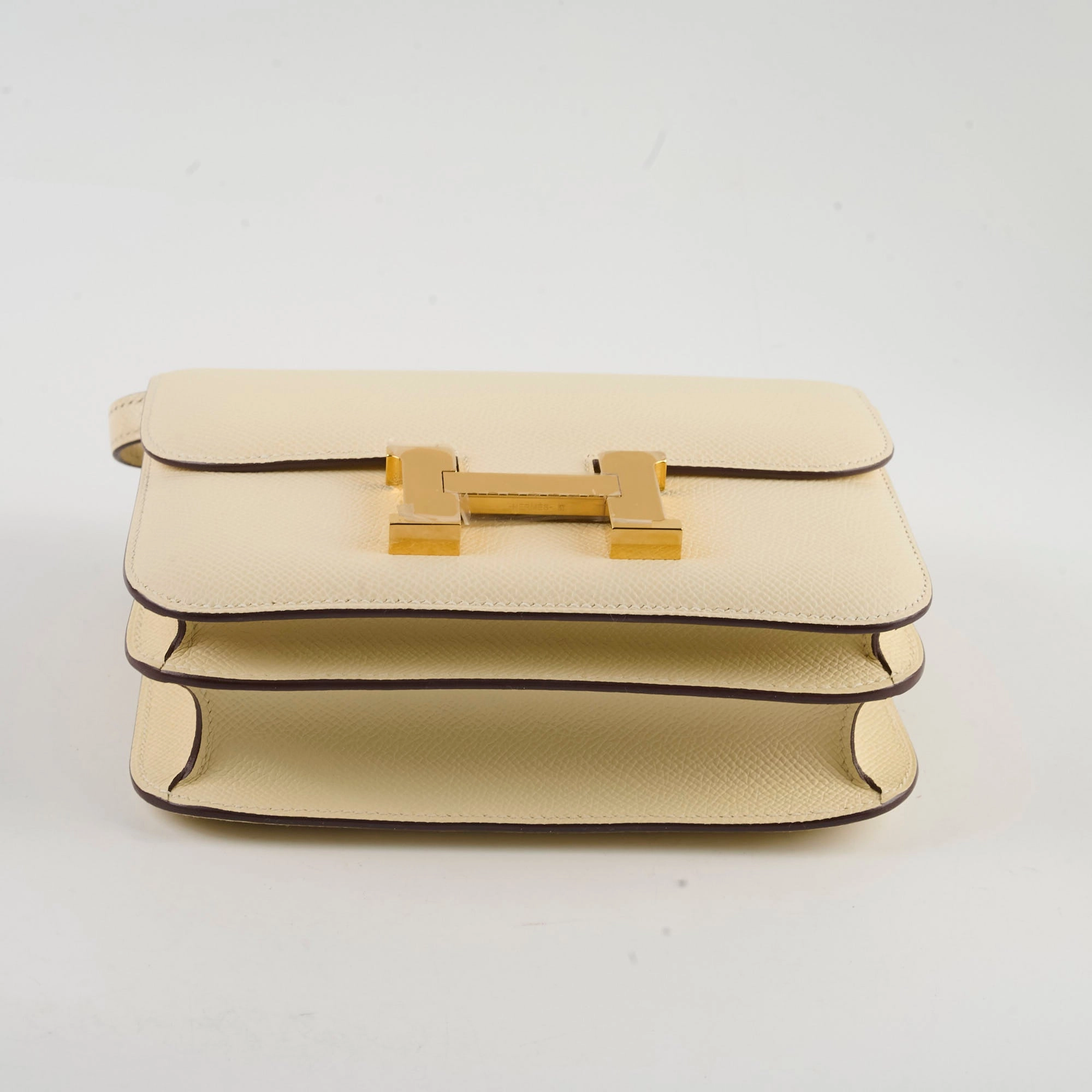 Hermes Mini Constance 18 Nata Epsom U Stamp 2022