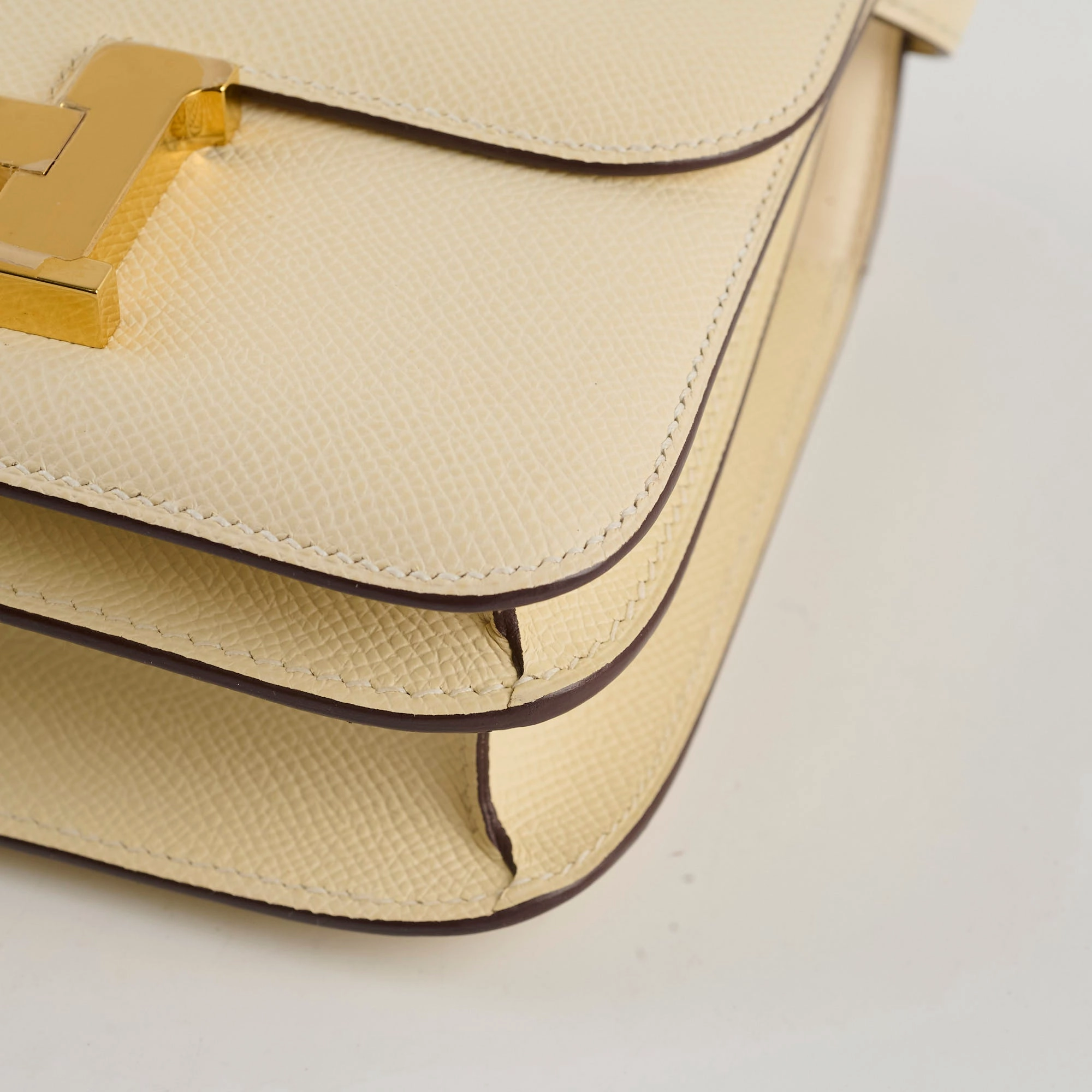 Hermes Mini Constance 18 Nata Epsom U Stamp 2022