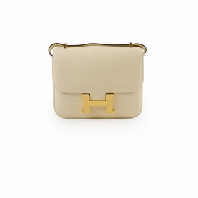 Hermes Mini Constance 18 Nata Epsom U Stamp 2022