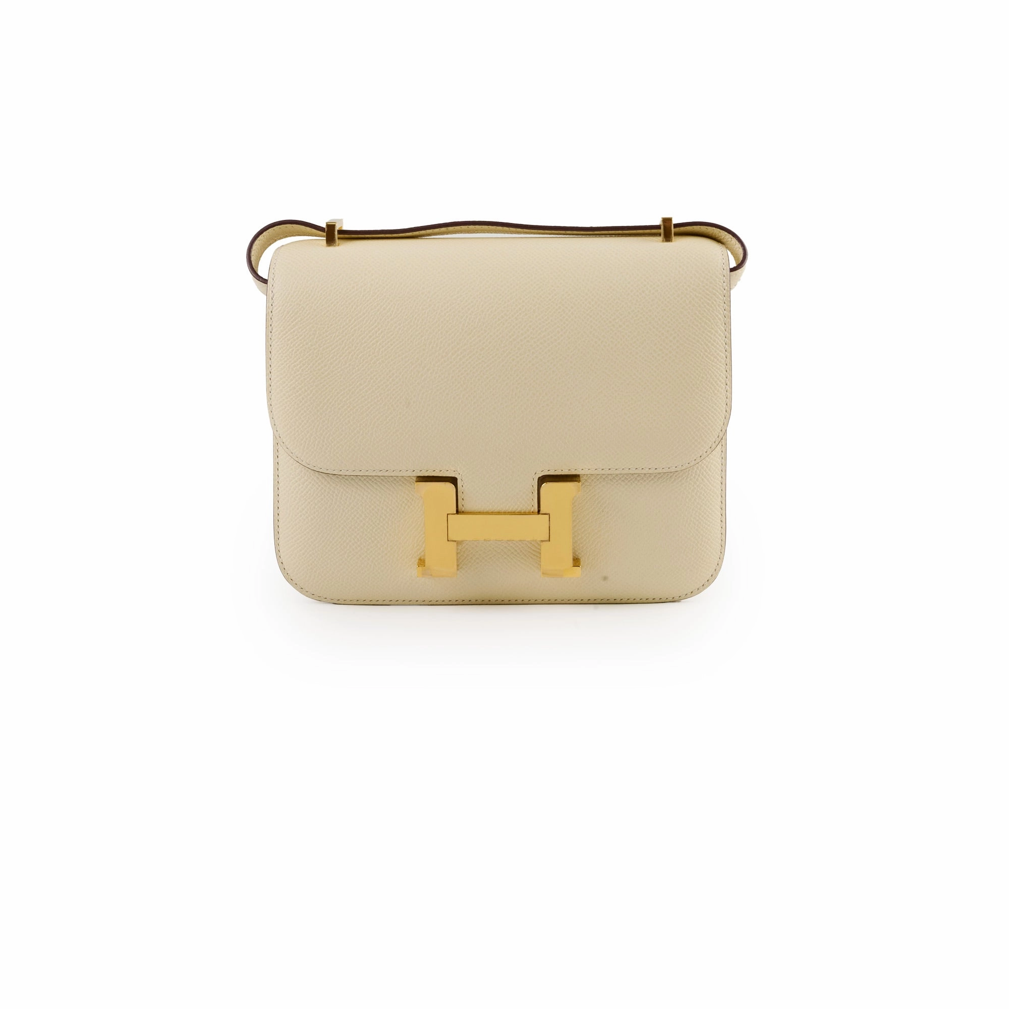 Hermes Mini Constance 18 Nata Epsom U Stamp 2022