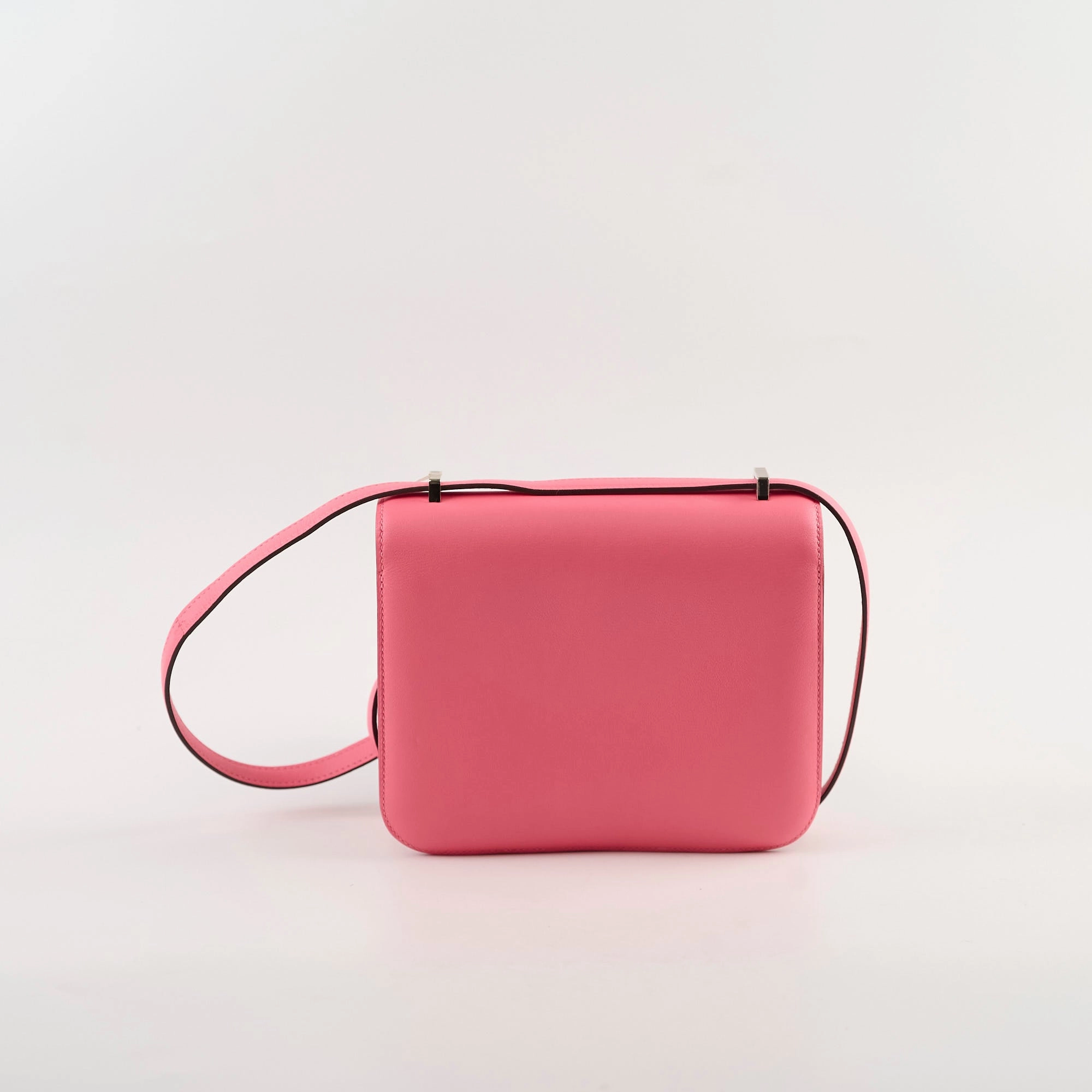 Hermes Mini Constance 18 Rose Azalea Swift A Stamp