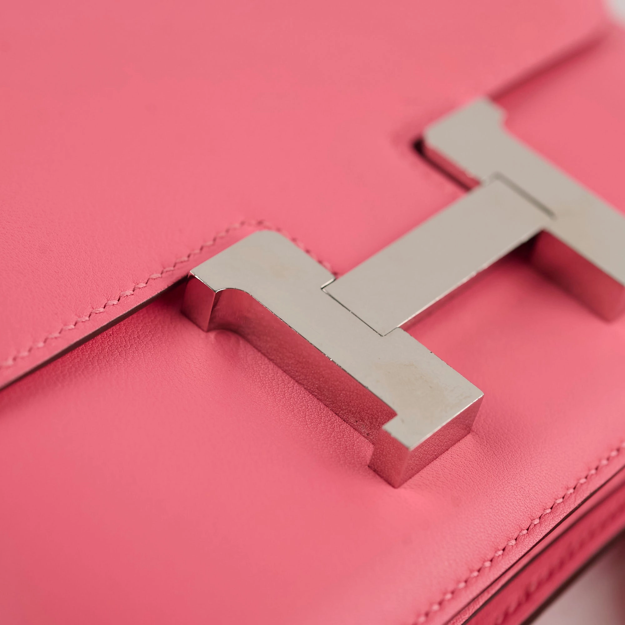 Hermes Mini Constance 18 Rose Azalea Swift A Stamp