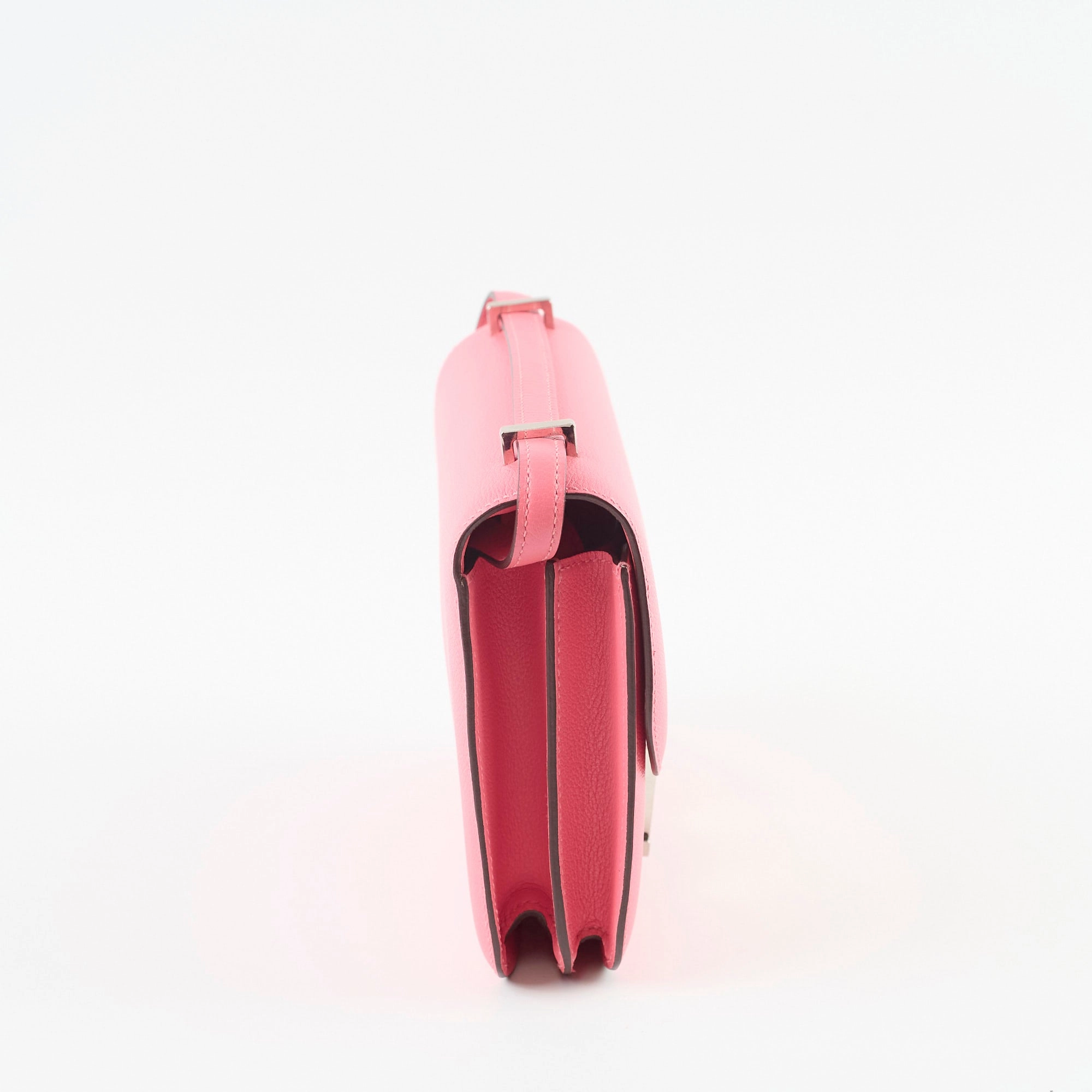 Hermes Mini Constance 18 Rose Azalee Evercolour C Satmp