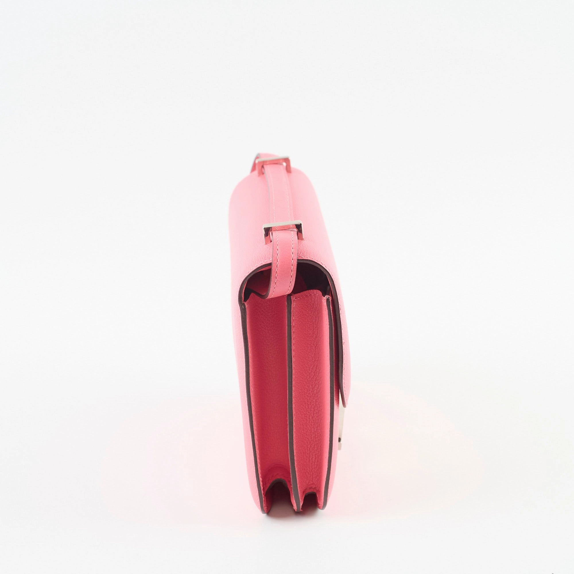 Hermes Mini Constance 18 Rose Azalee Evercolour C Satmp