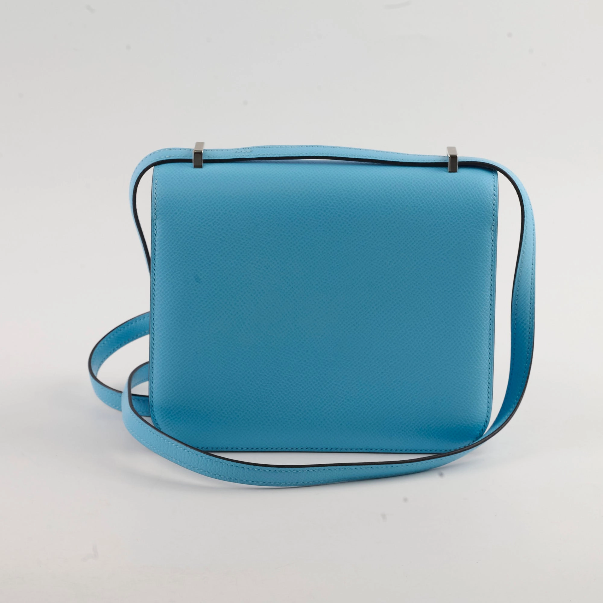 Hermes Mini Constance Epsom Bleu Celeste B Stamp 2023
