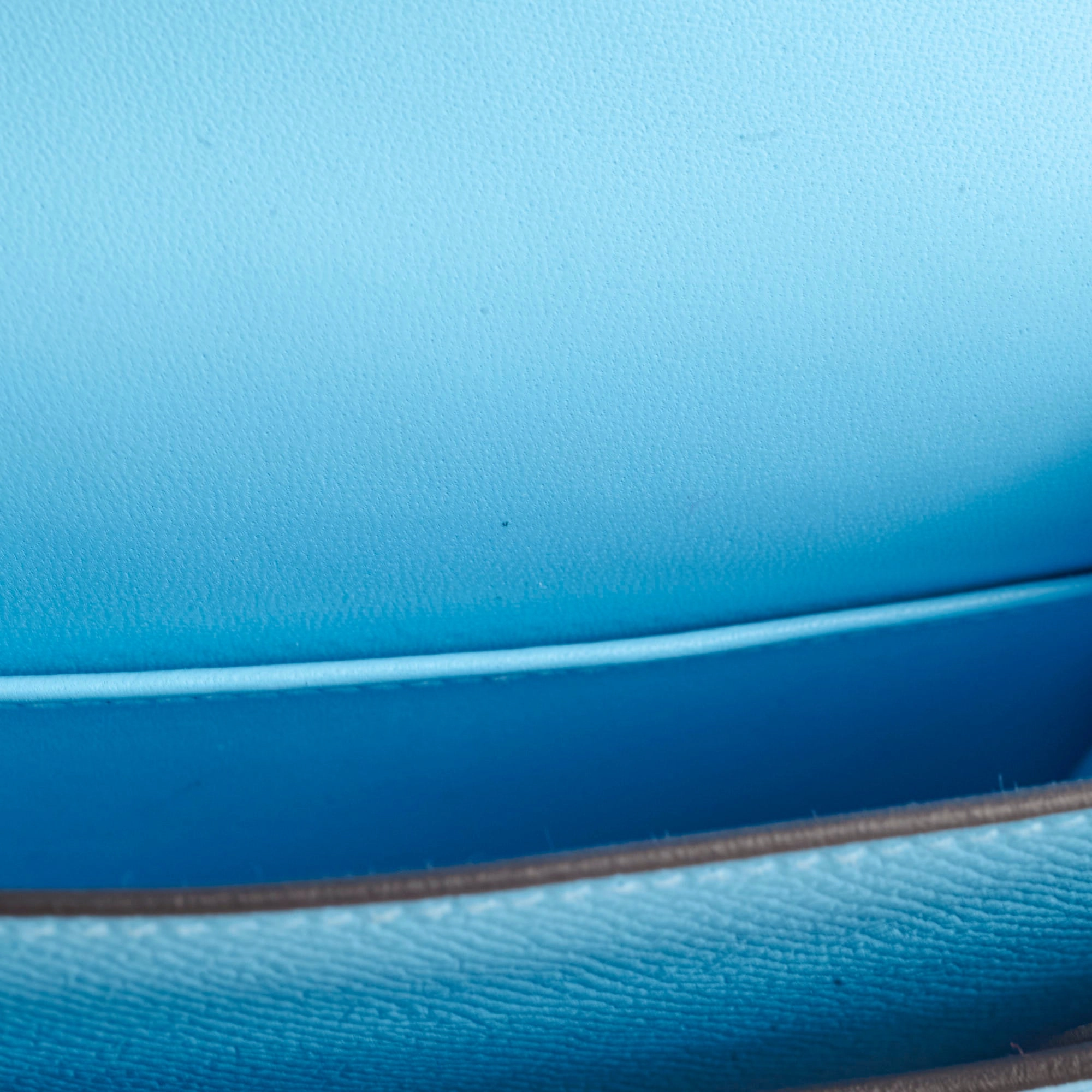 Hermes Mini Constance Epsom Bleu Celeste B Stamp 2023