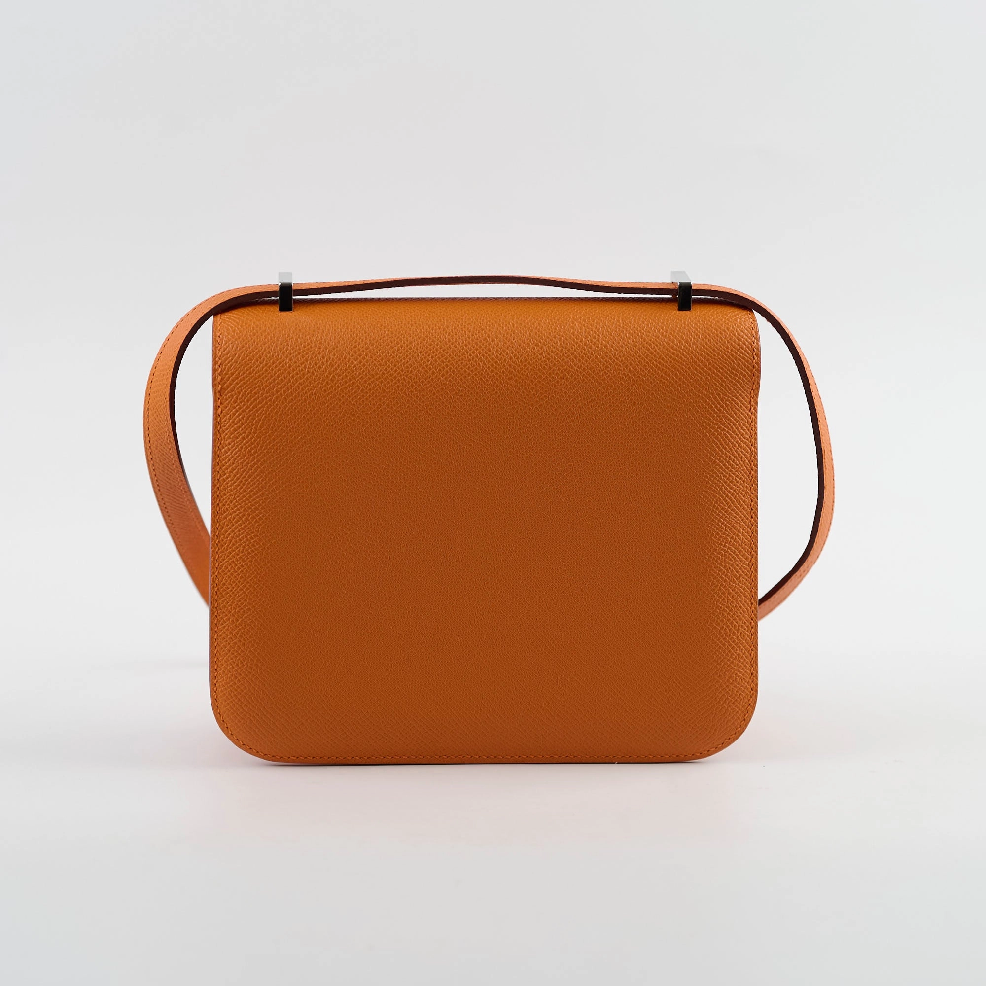 Hermes Mini Constance Espom Orange B stamp 2023