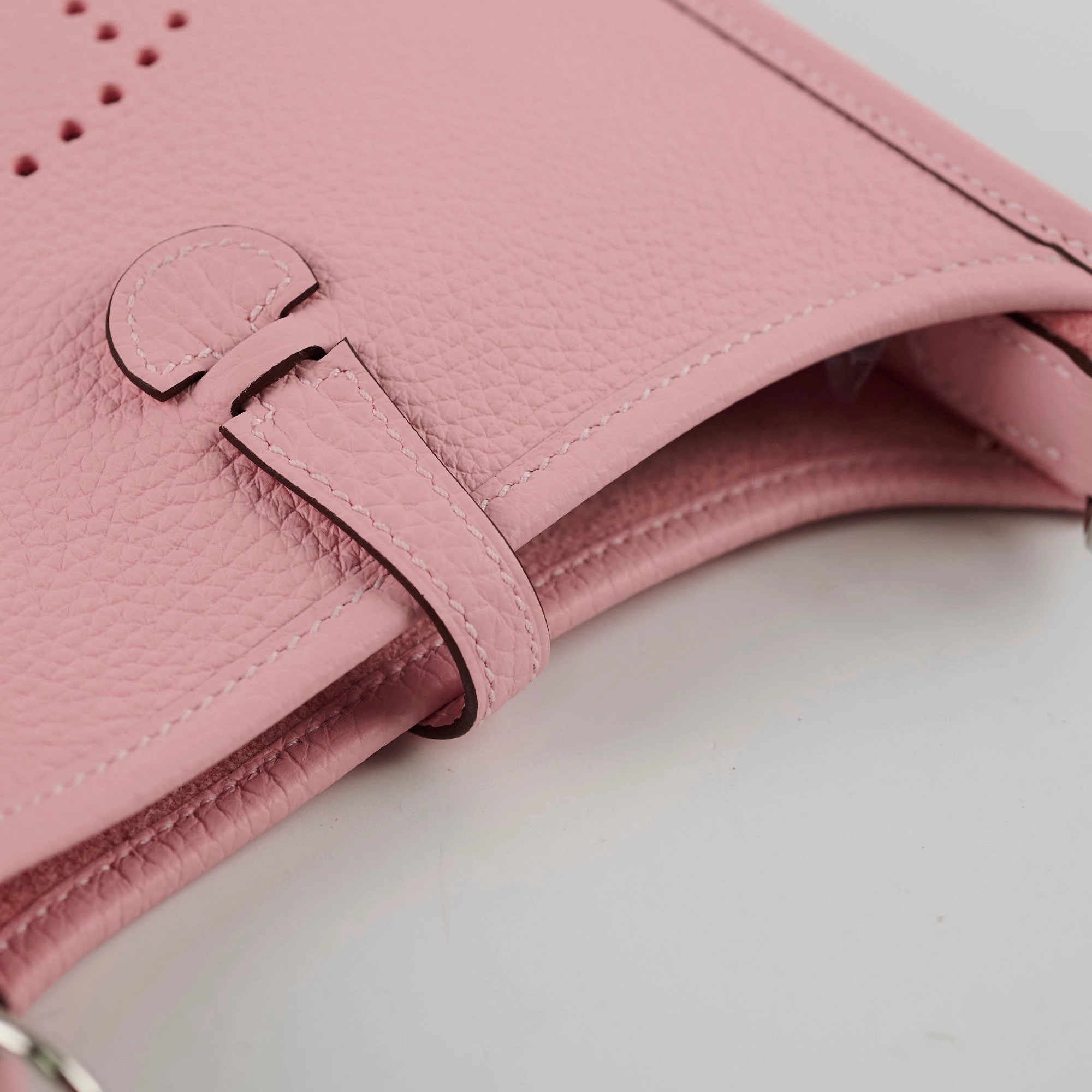 Hermes Mini Evelyn Pink Sakura W Stamp