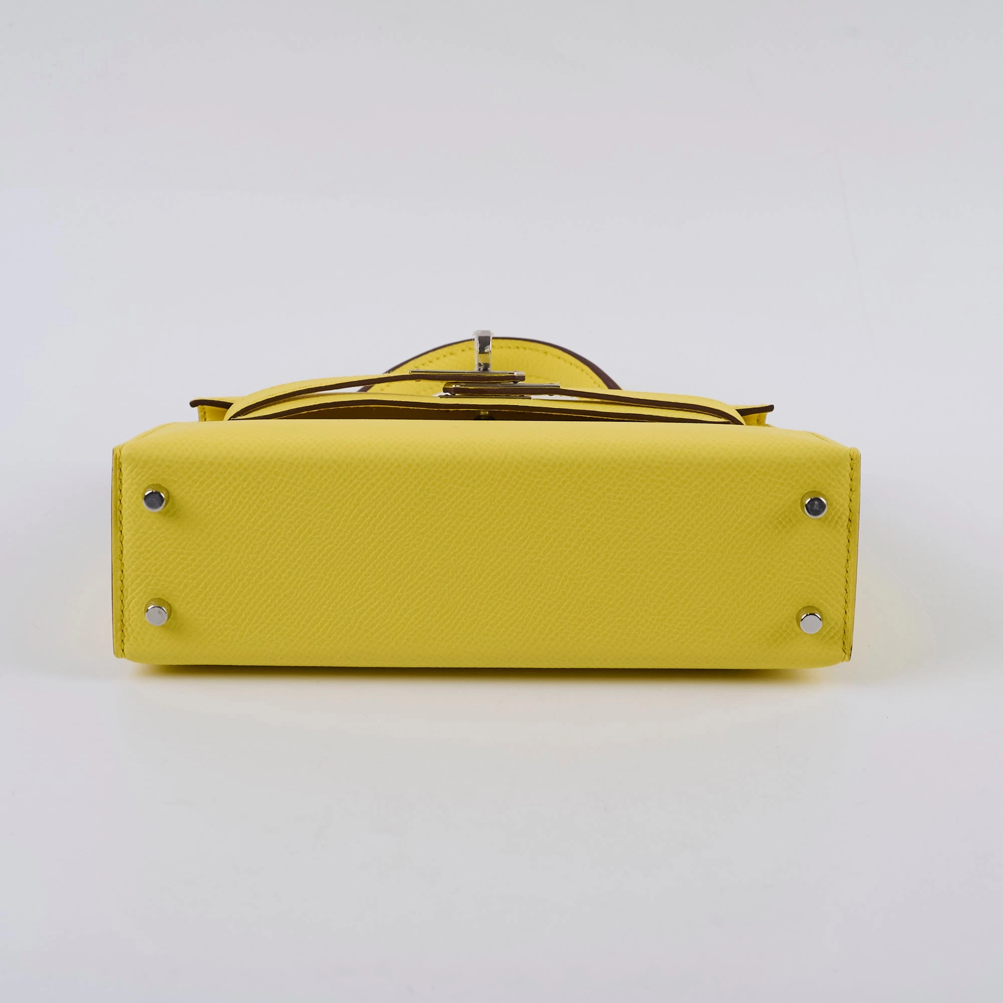 Hermes Mini Kelly PHW Yellow W Stamp