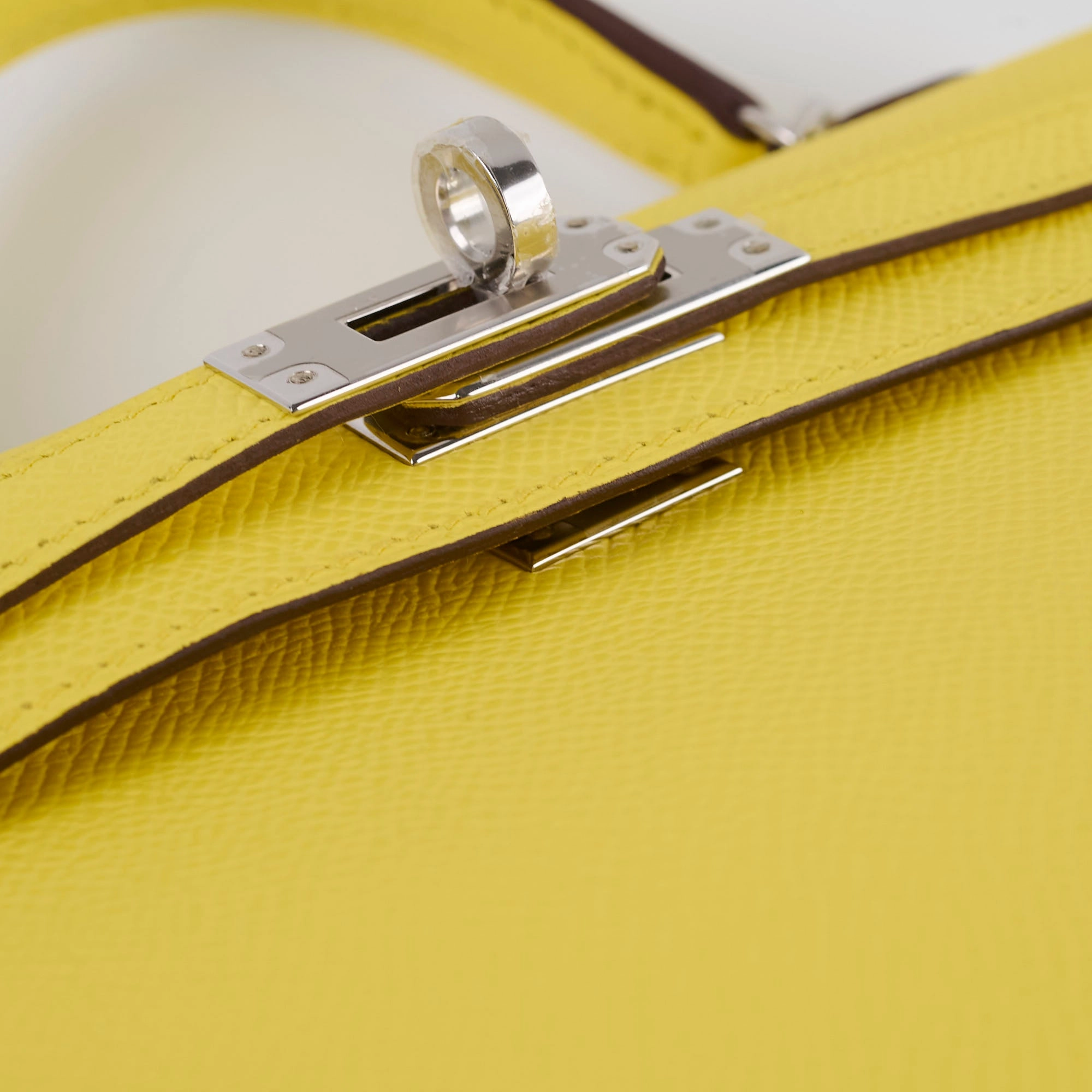 Hermes Mini Kelly PHW Yellow W Stamp