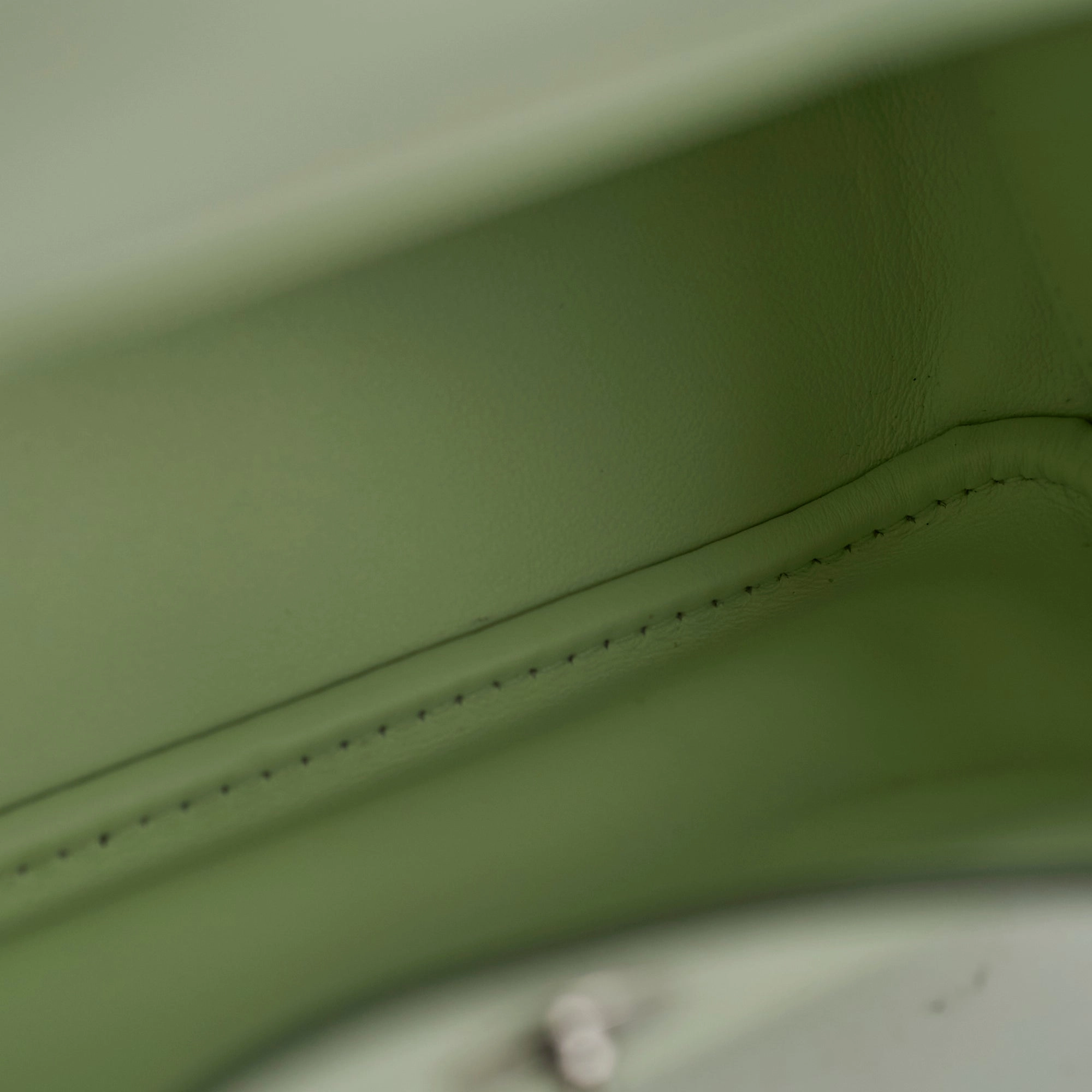 Hermes Mini Lindy Vert Fizz - B Stamp