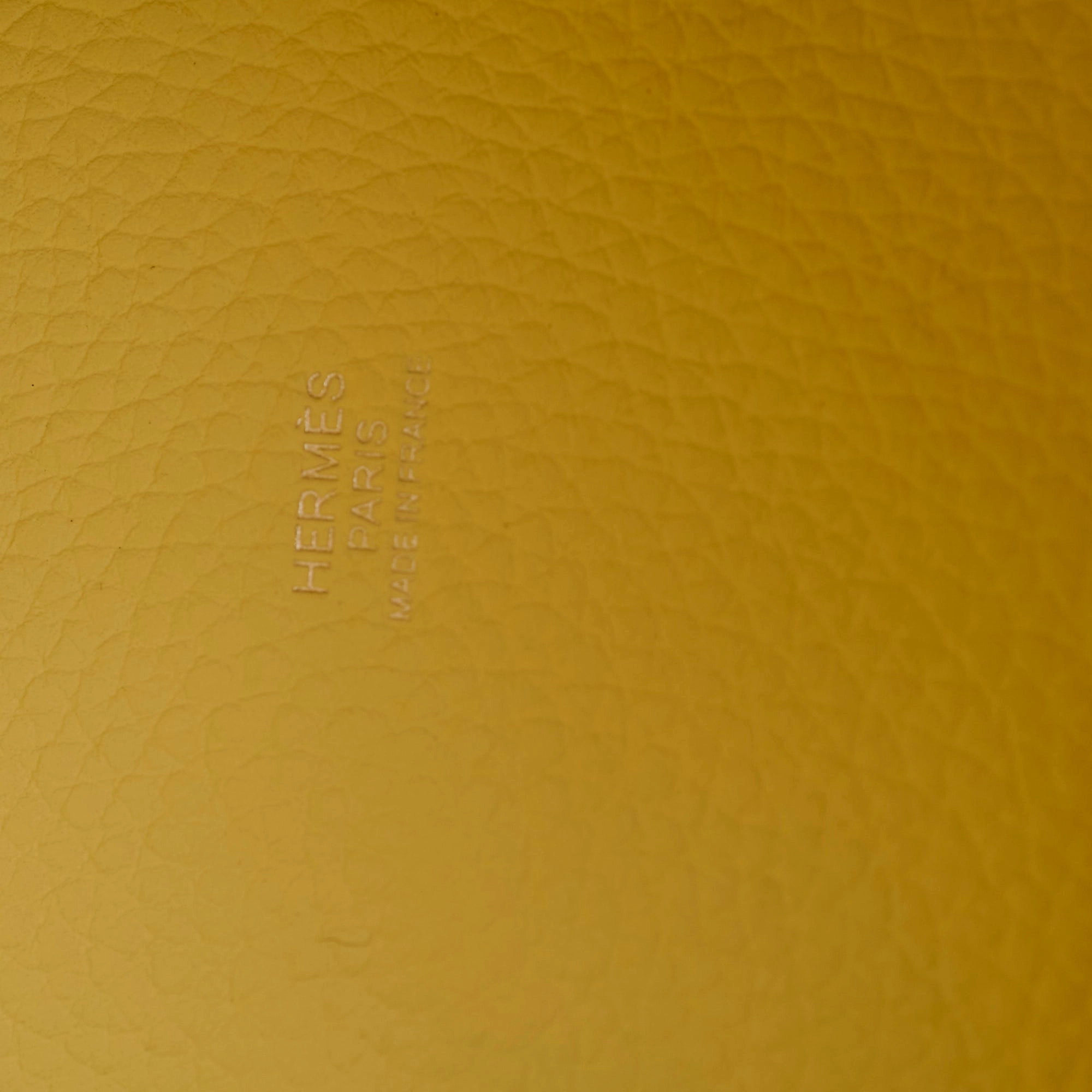 Hermes Mini Picotin 18 Jaune Milton W Stamp 2024