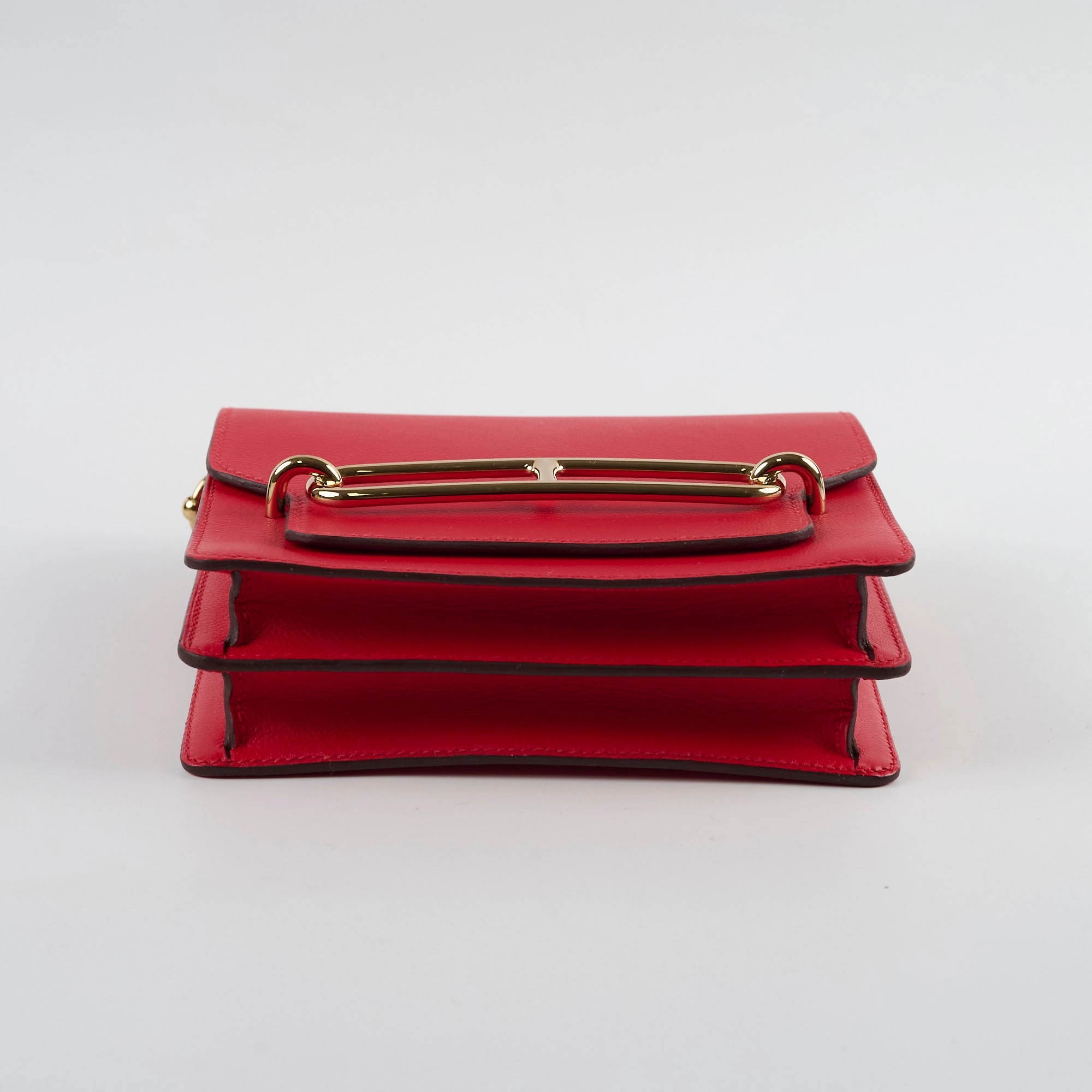 Hermes Mini Roulis Evercolour Red Permabrass HW