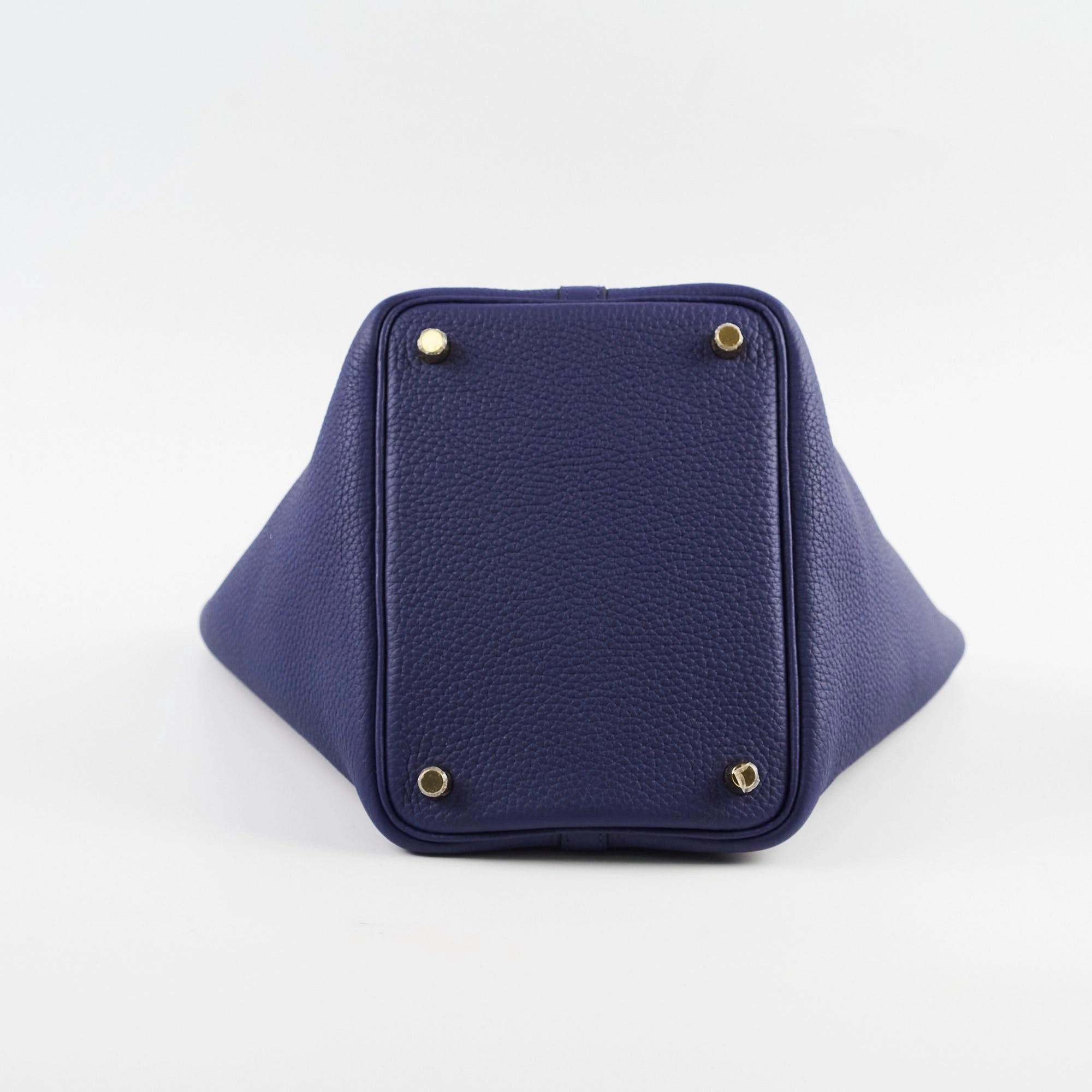 Hermes Picotin 18 Clemence Blue Encre Stamp Z