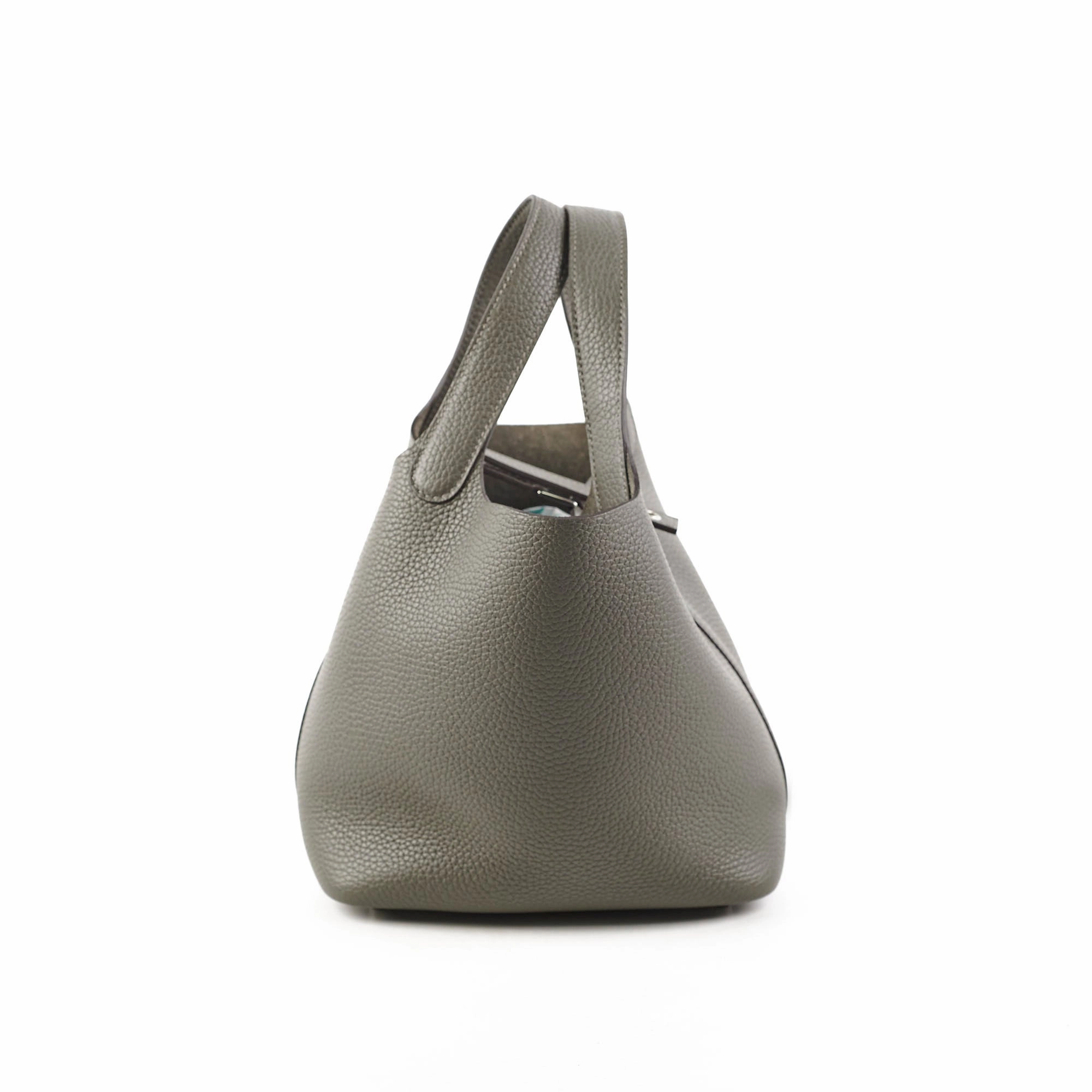 Hermes Picotin 18 Clemence Gris Meyer - D Stamp