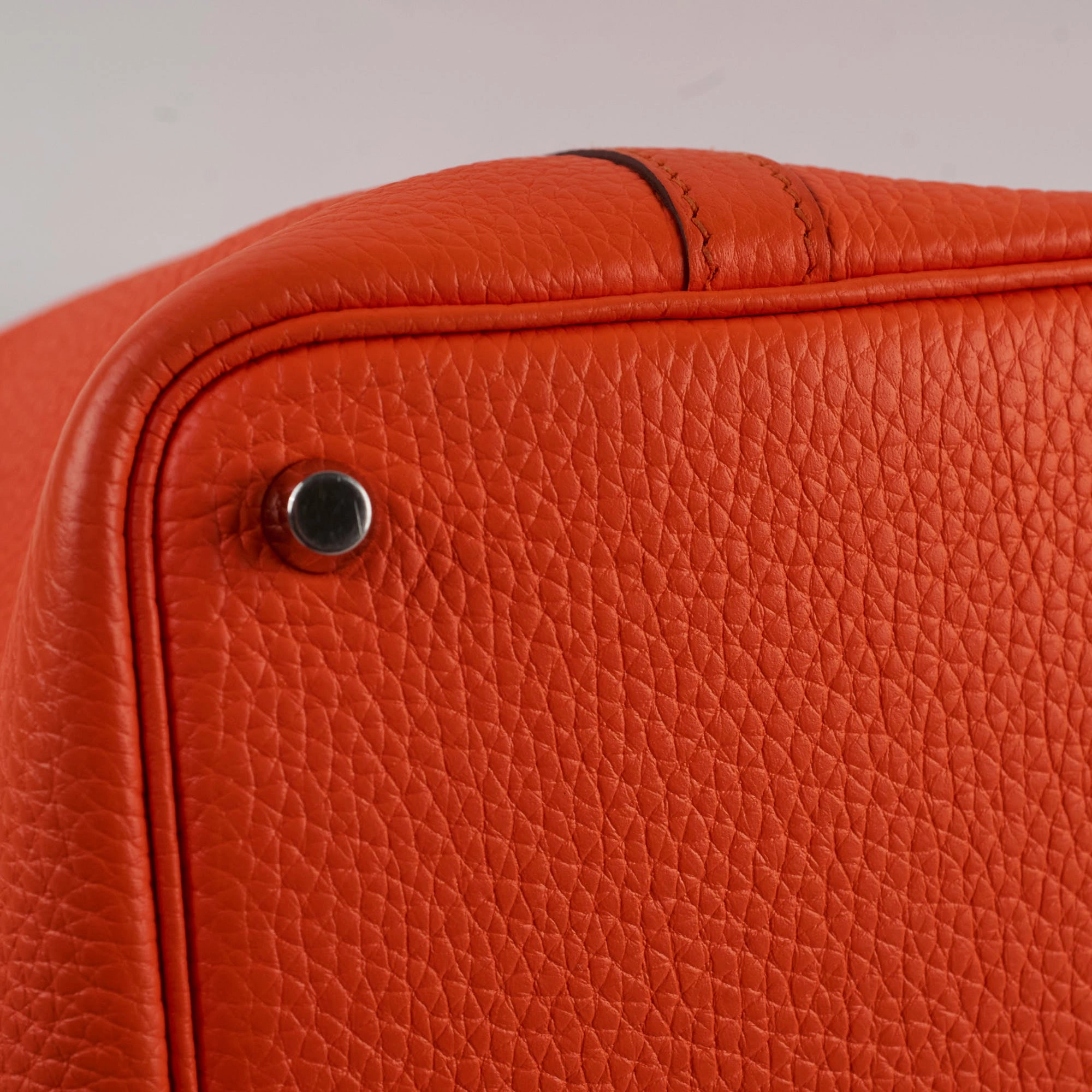Hermes Picotin 18 Clemence Orange U Stamp
